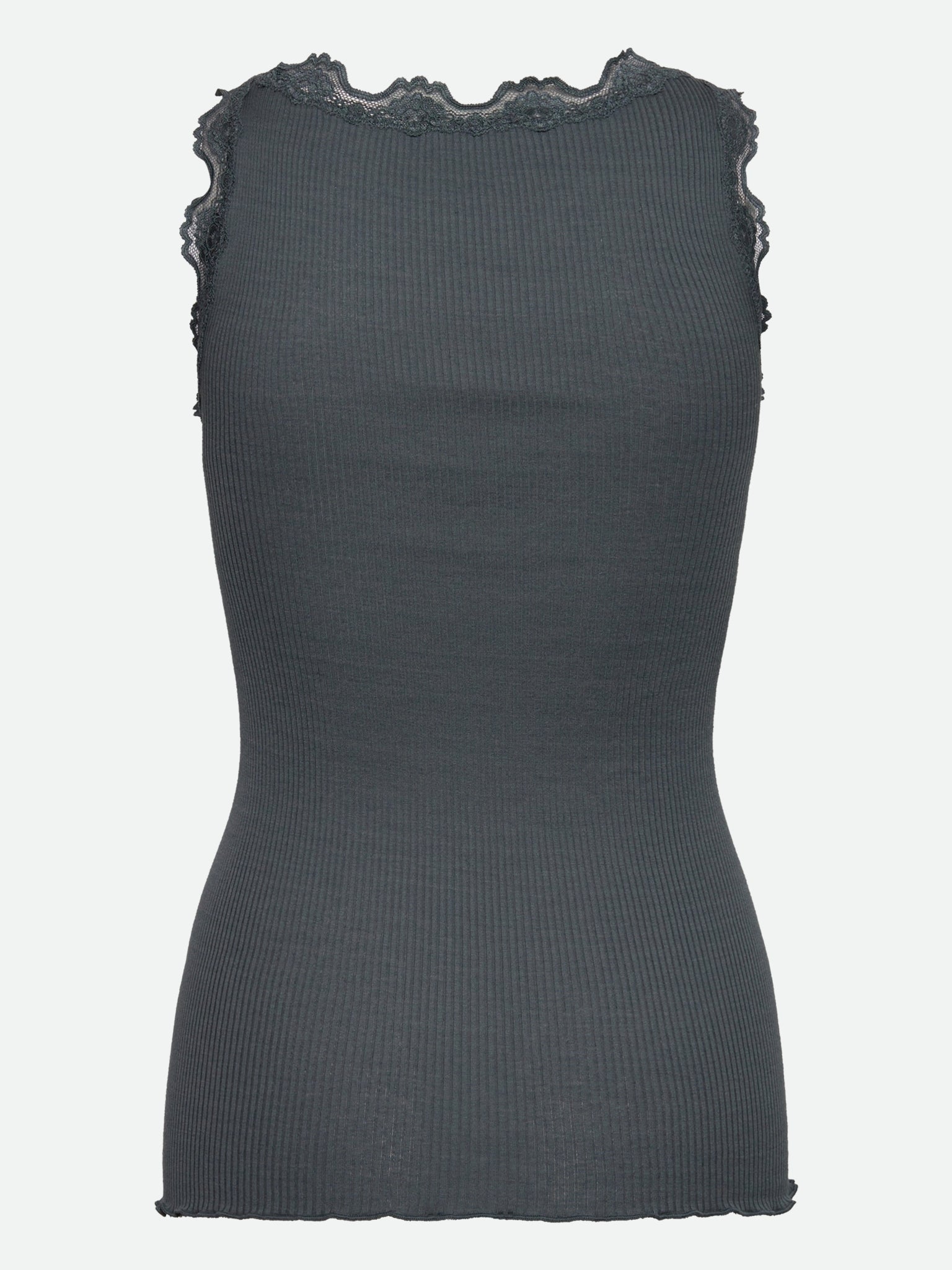 RWBabette Silk SL U-neck Long Lace Top