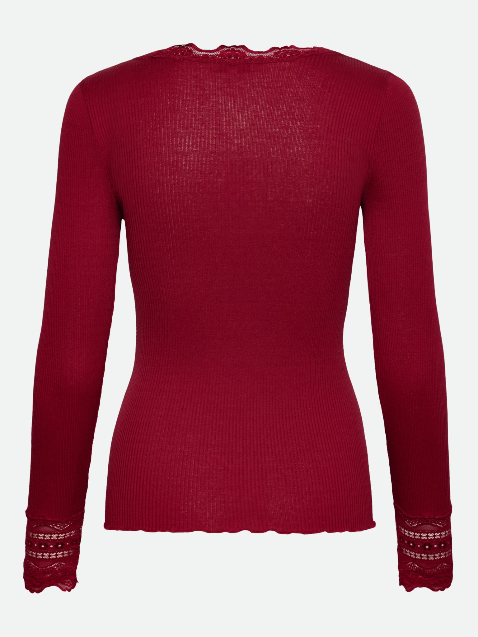 RWBenita Silk LS O-neck Lace T-shirt