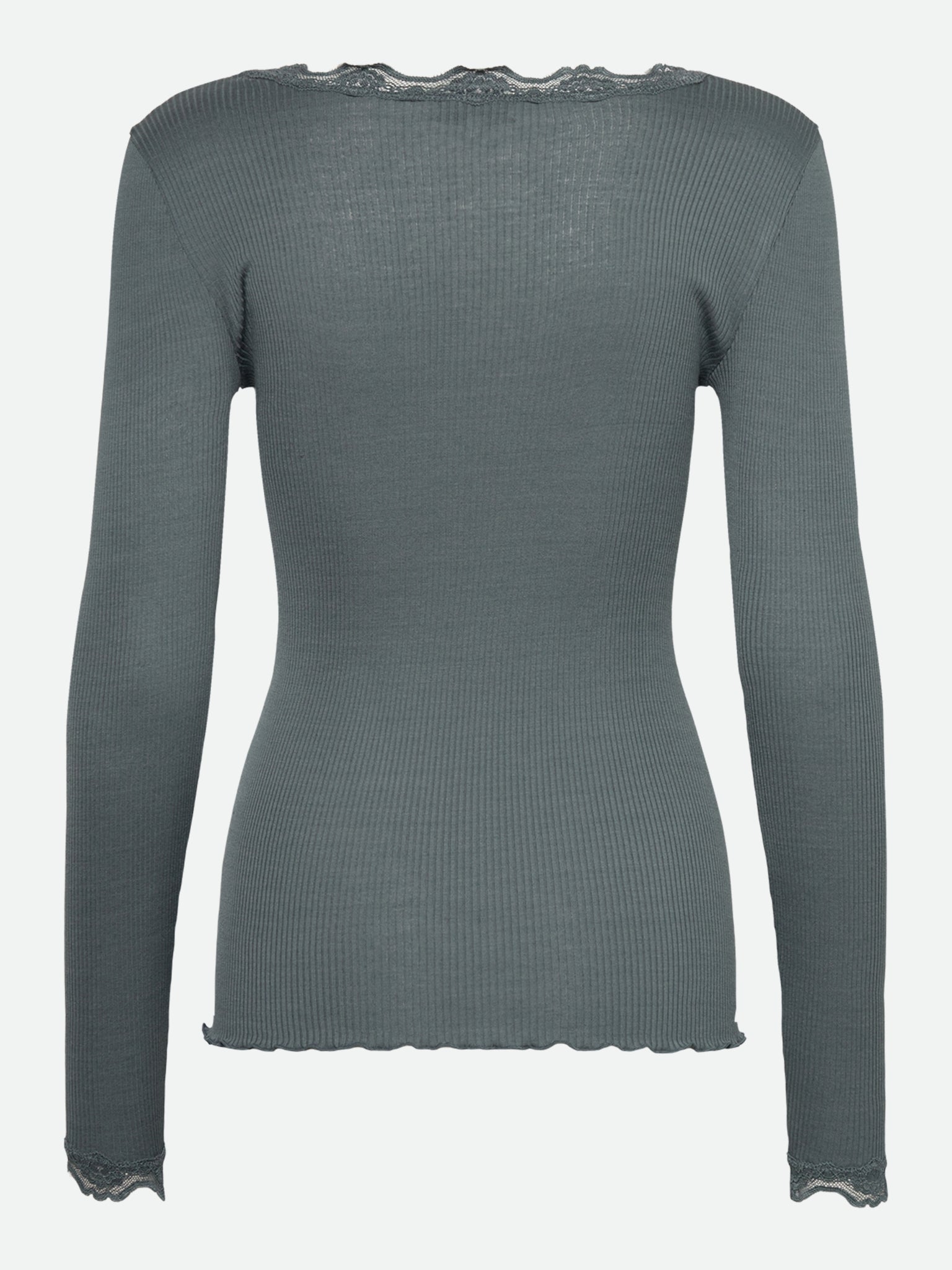 RWBeatha Silk LS V-neck Lace T-shirt T-SHIRT LS Rosemunde Woman