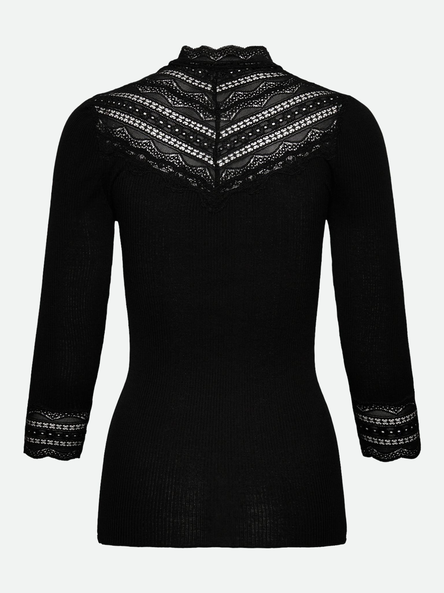 RWBenita Silk 3/4 Turtleneck Lace T-shirt T-SHIRT LS Rosemunde Woman