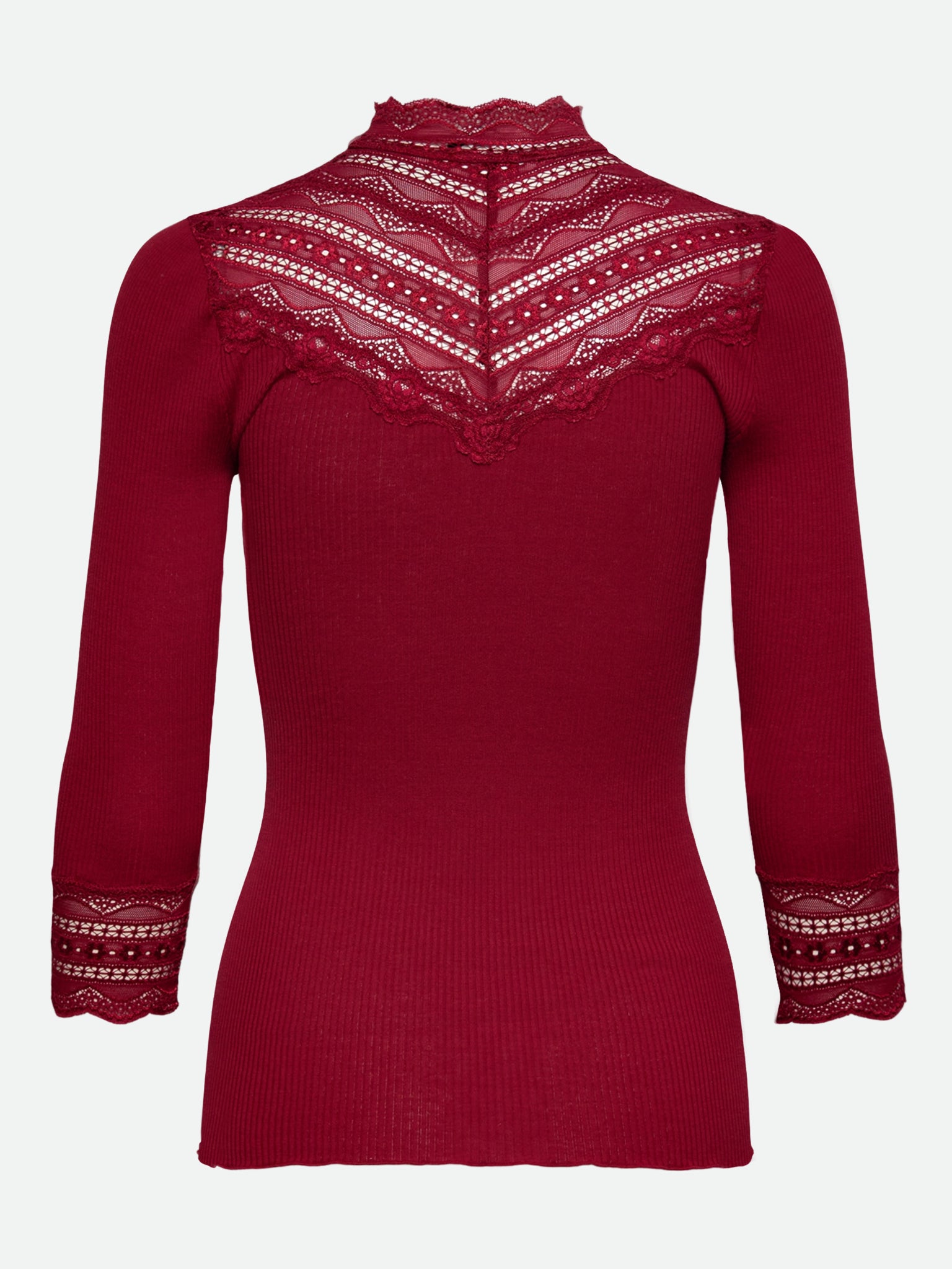 RWBenita Silk 3/4 Turtleneck Lace T-shirt T-SHIRT LS Rosemunde Woman