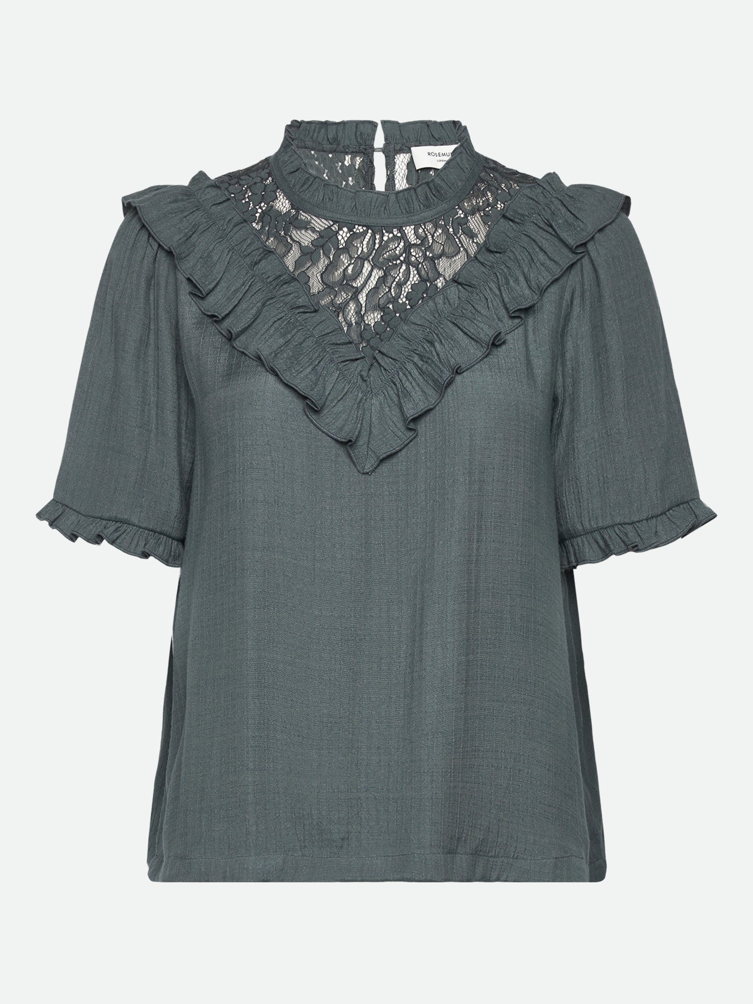 RWMarseille Kurzarm-Spitzenbluse