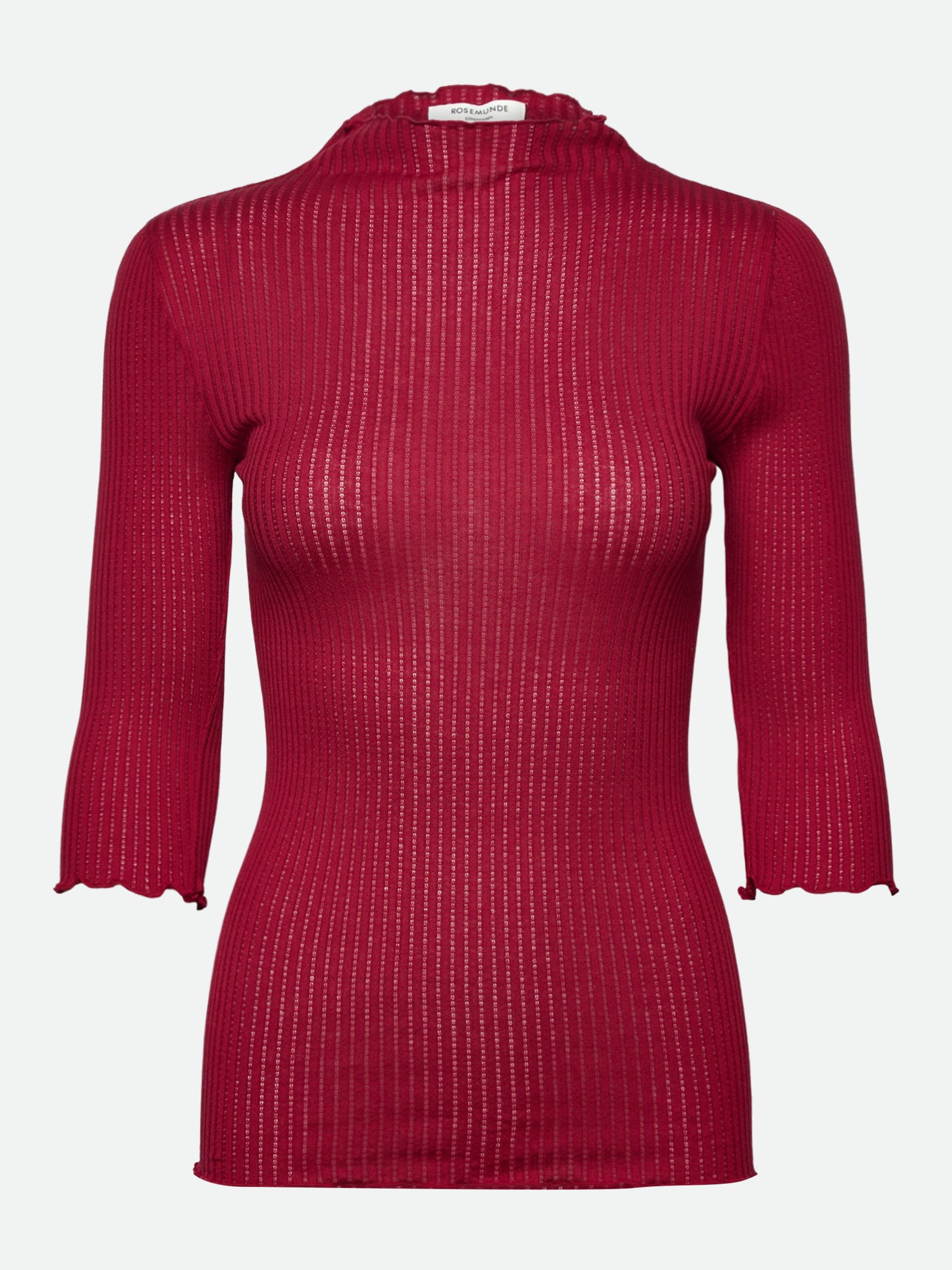 RWBelize Silk 3/4 T-shirt T-SHIRT SS Rosemunde Woman XS karanda red