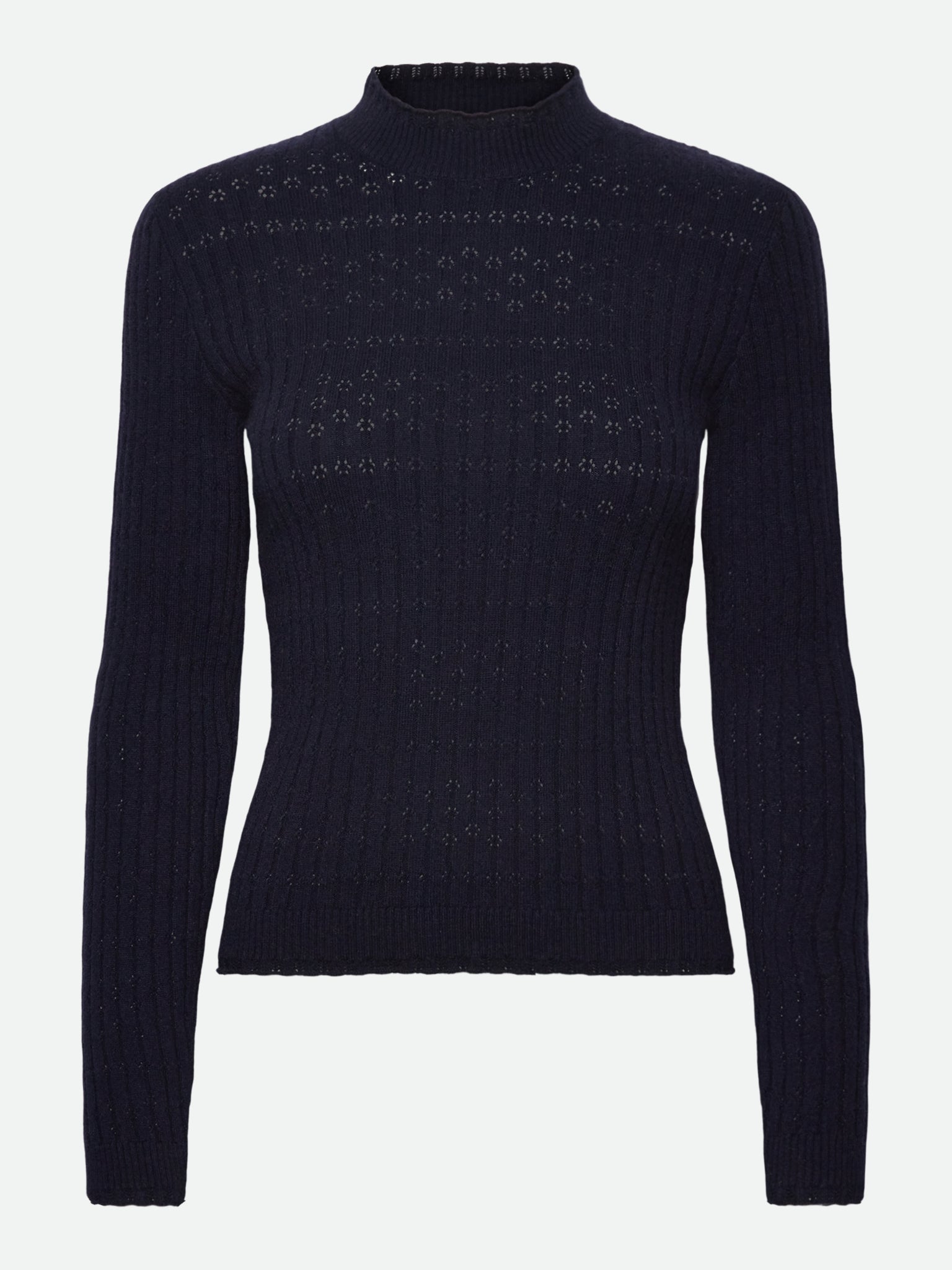 RMWSofia Pointelle LS Pullover PULLOVER Rosemunde Woman XS navy