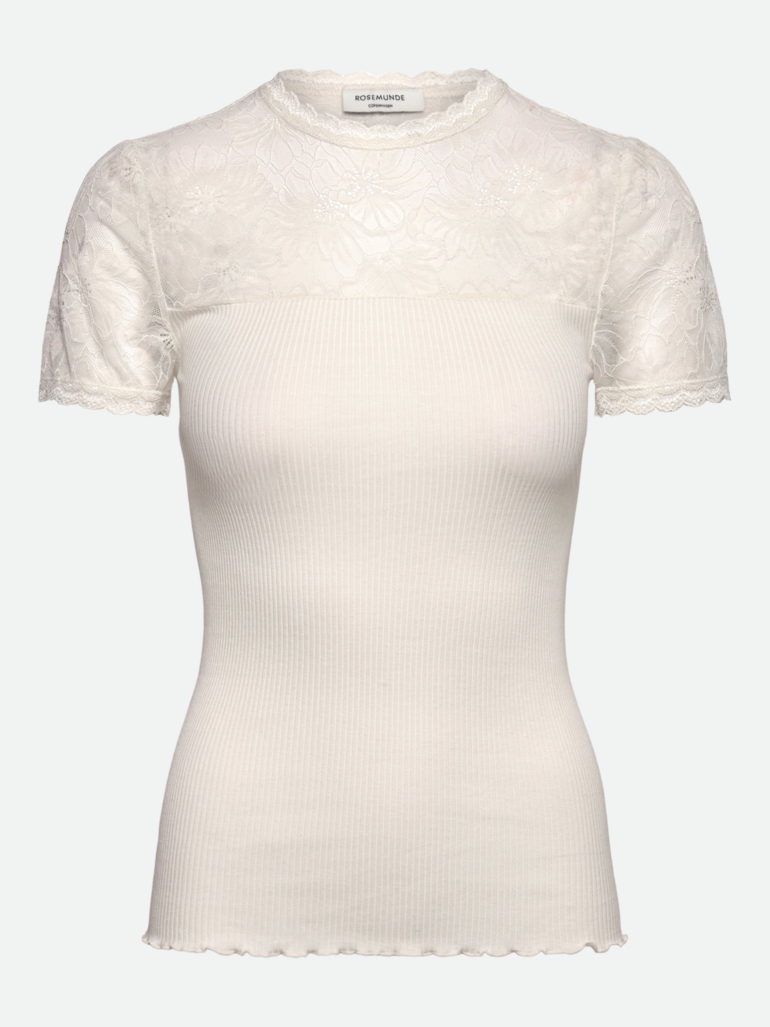RWBeatha Silk Short Sleeve Lace T-shirt