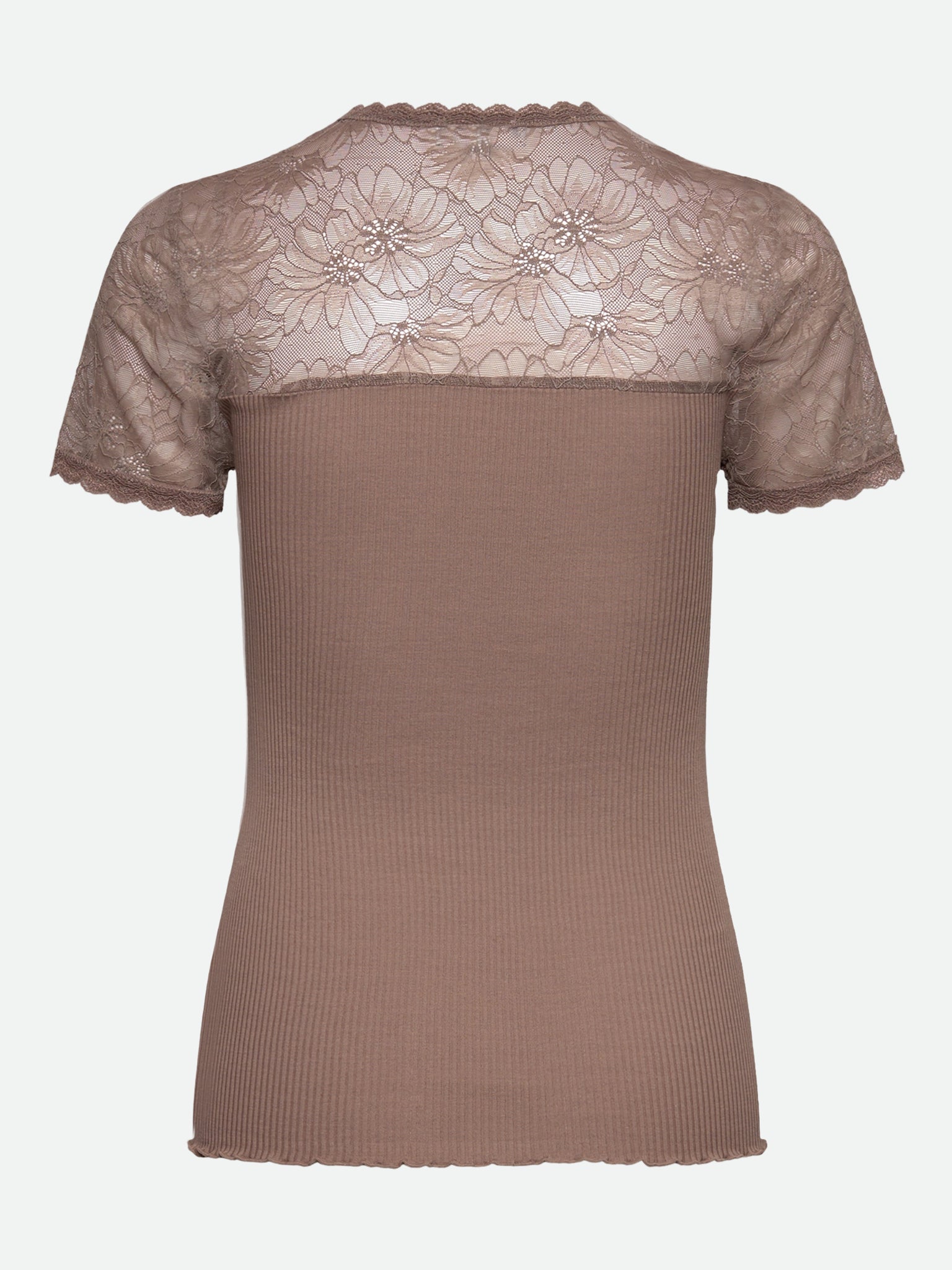 RWBeatha Silk Short Sleeve Lace T-shirt