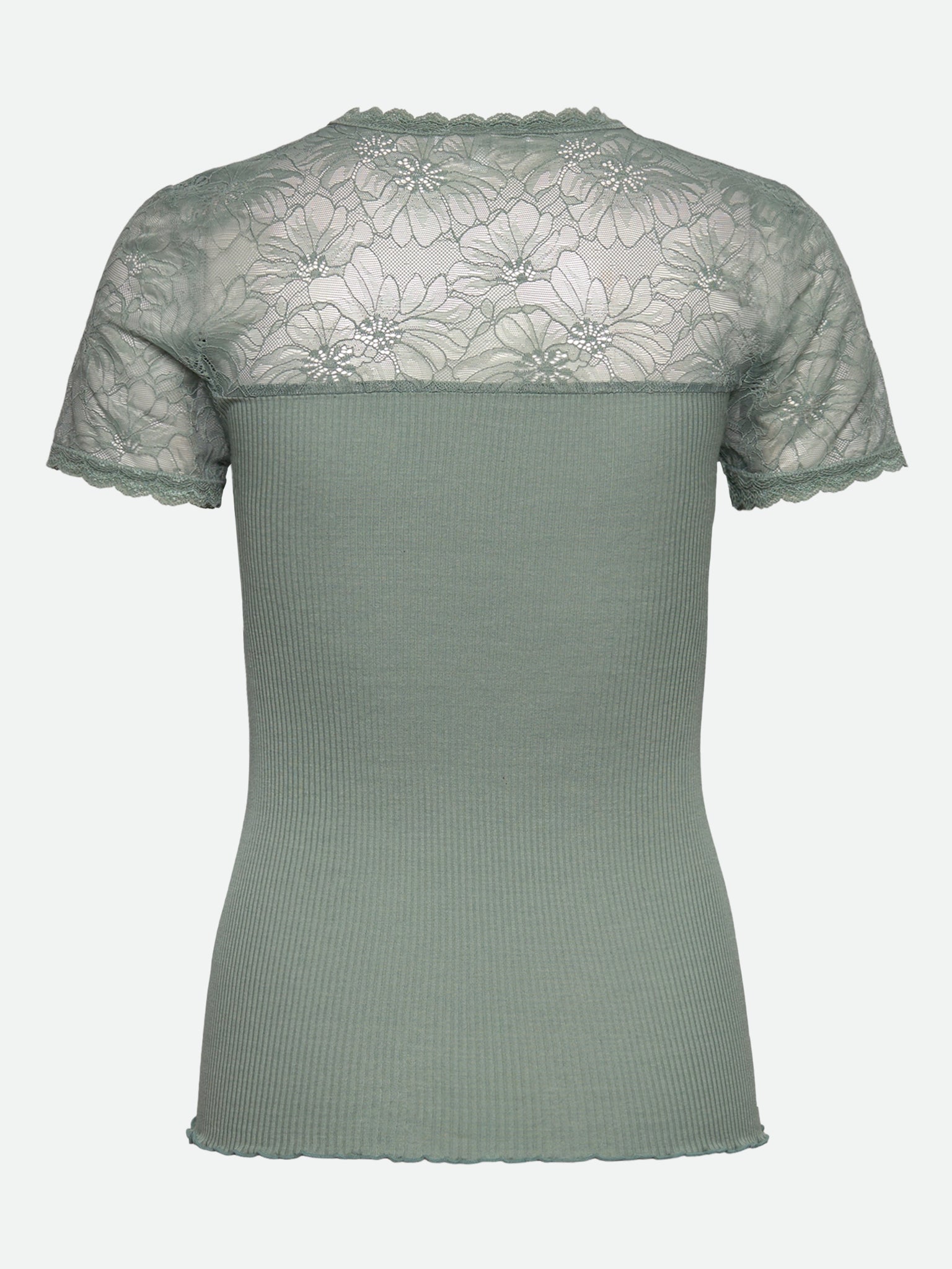 RWBeatha Silk Short Sleeve Lace T-shirt