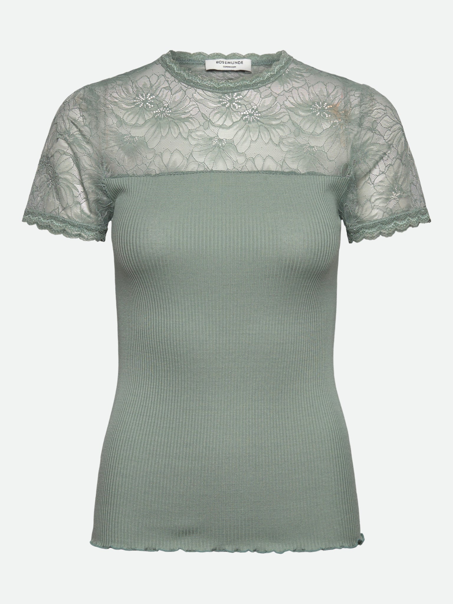 RWBeatha Silk Short Sleeve Lace T-shirt