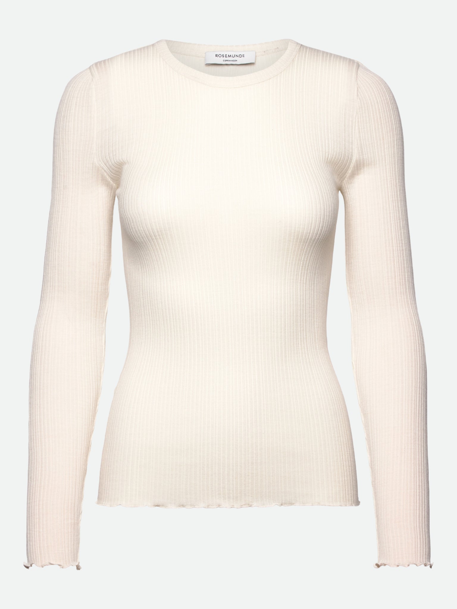 RWElise Wool LS O-neck T-shirt T-SHIRT LS Rosemunde Woman XS ivory