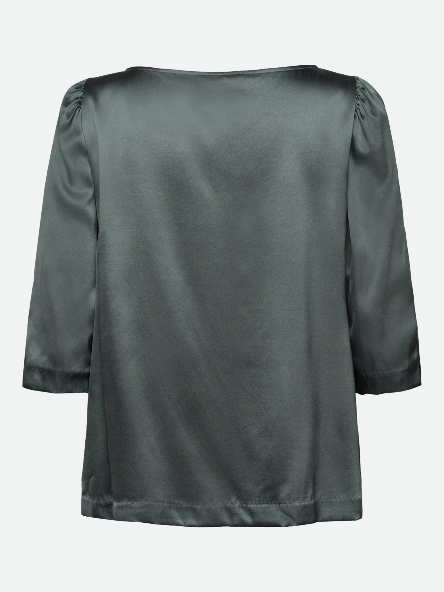 RWJade Silk 3/4 Sleeve Boatneck Blouse