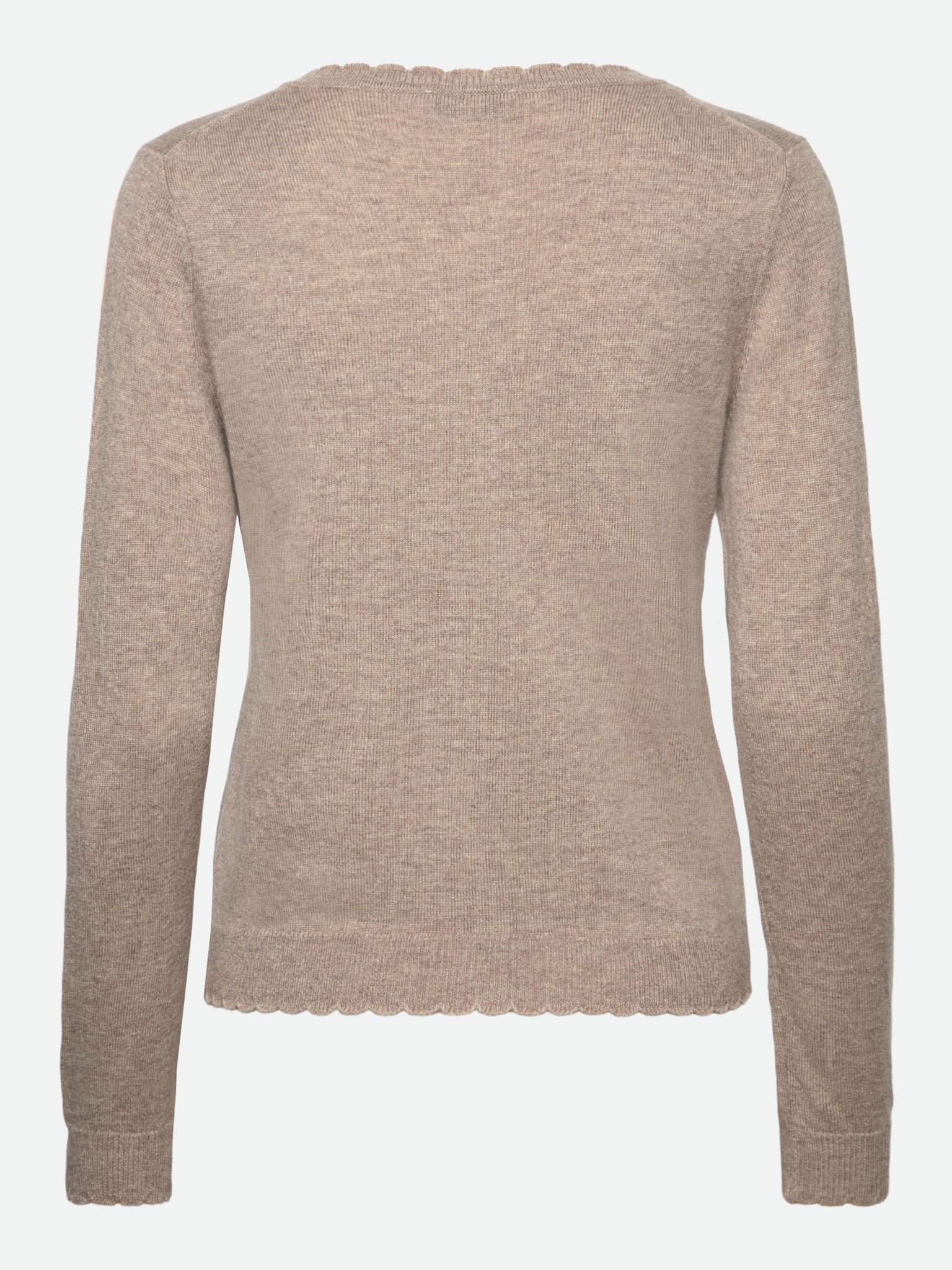 RMWSofia Wool LS Scallop Edge Short Cardigan CARDIGAN Rosemunde Woman