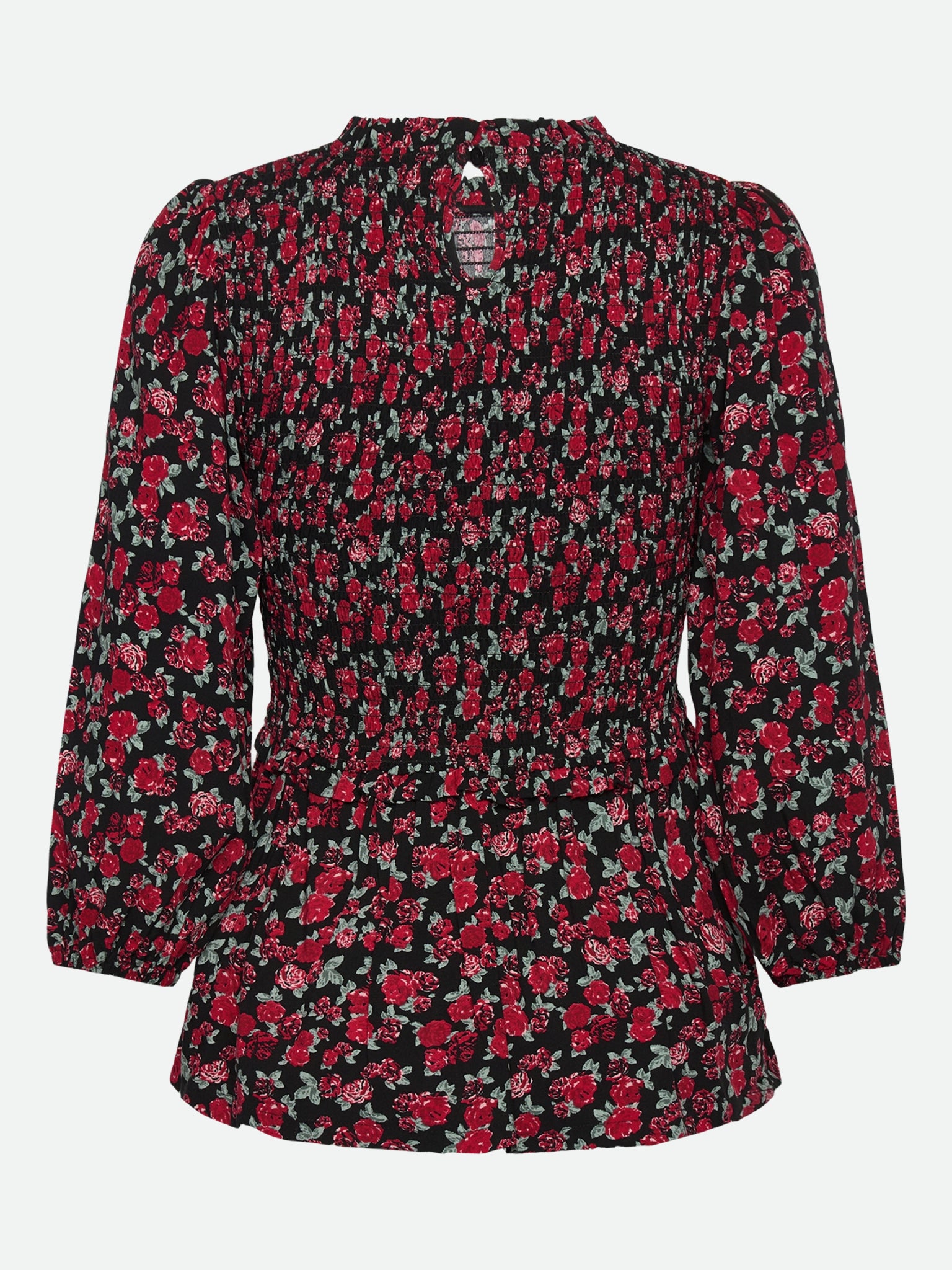 RWElif 3/4 sleeve Smock Blouse