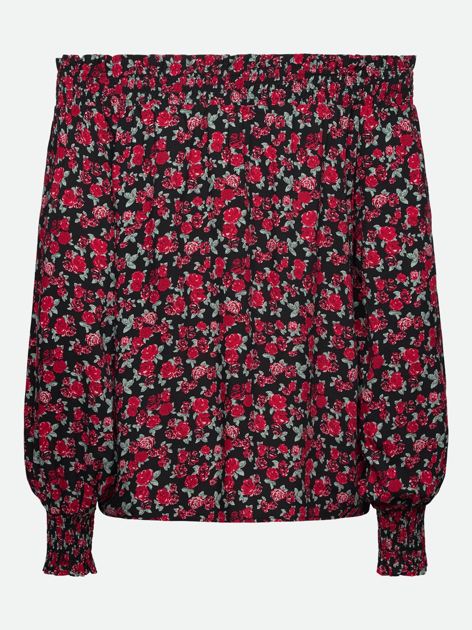 RWElif Long sleeve Off Shoulder Smock Blouse