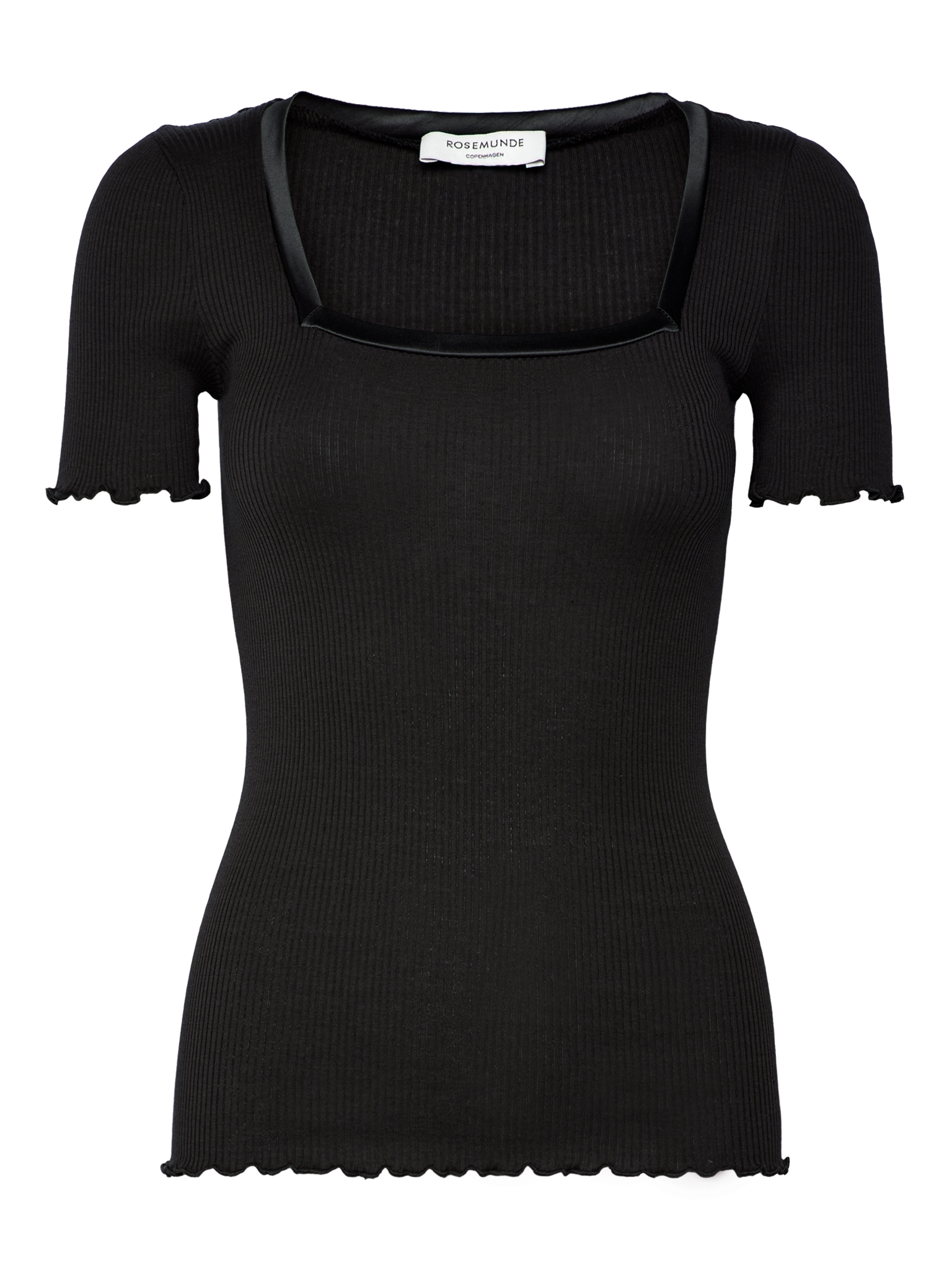 RWBeatha Silk SS Satin Tape T-shirt T-SHIRT SS Rosemunde Woman M black