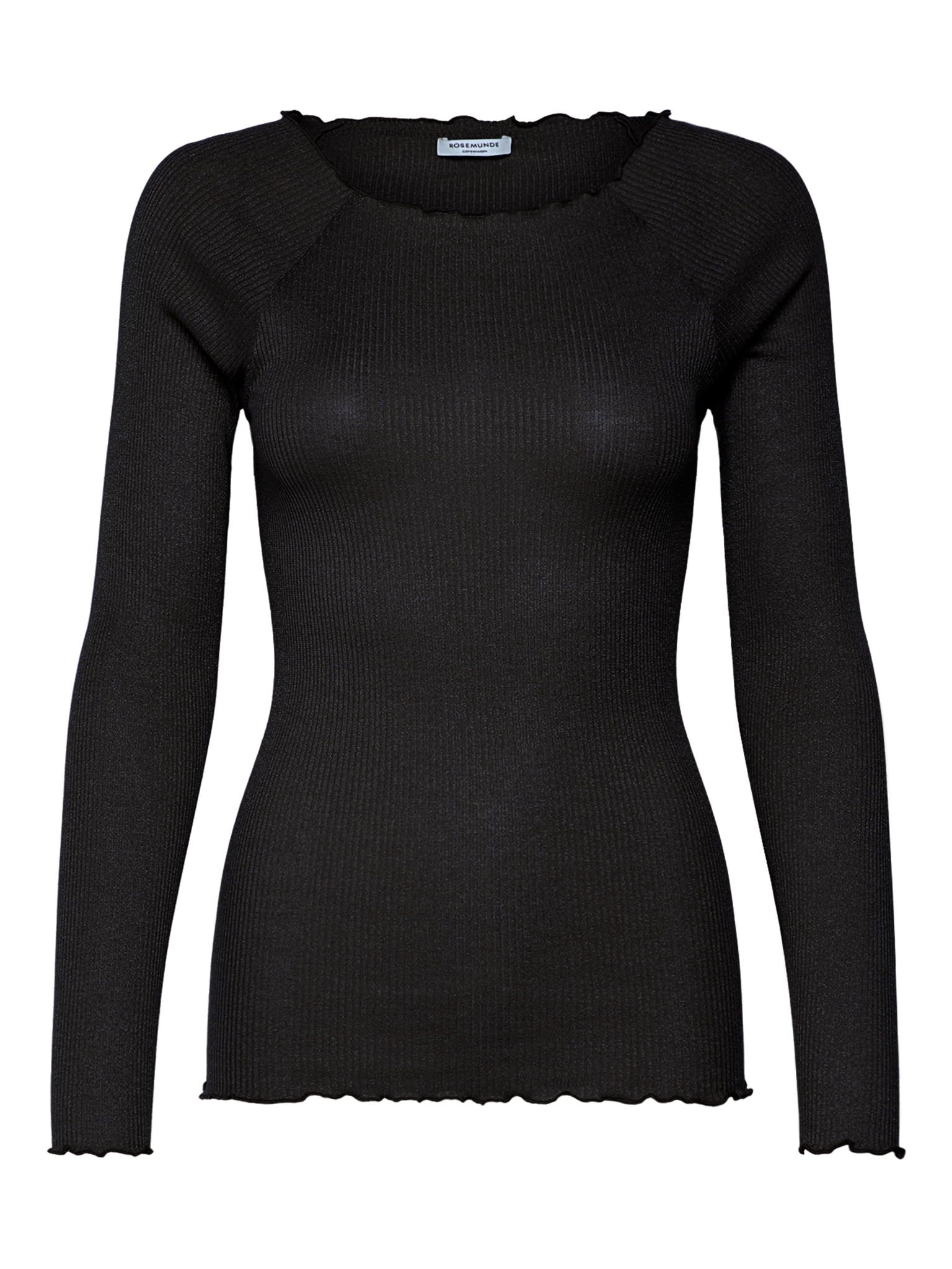 RWBliss Silk LS Boatneck t-shirt T-SHIRT LS Rosemunde Woman XS black