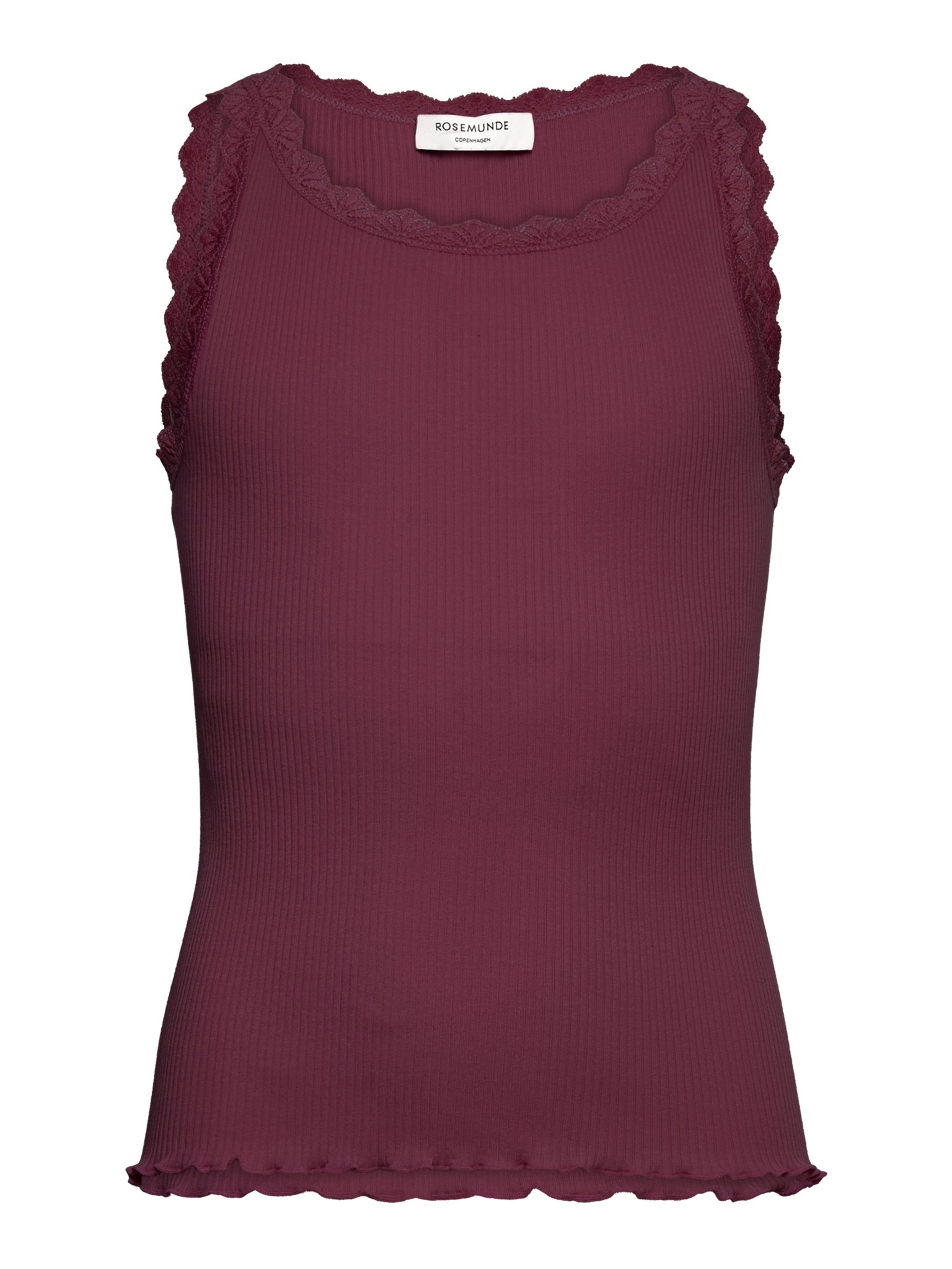 RKBalta Modal SL Short Lace Top Top Rosemunde Girls 152 tawny port