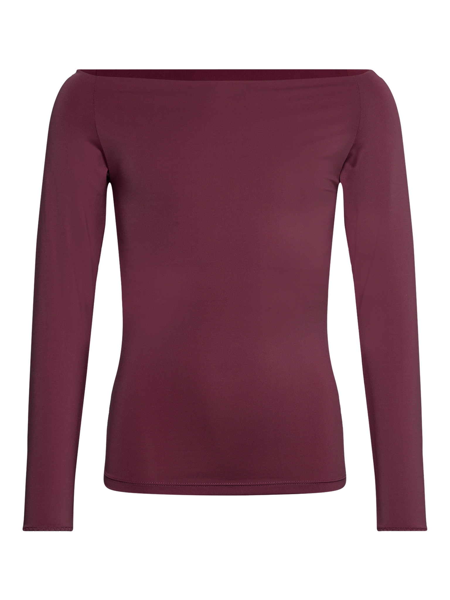 RKBillie LS Off Shoulder T-shirt T-SHIRT LS Rosemunde Woman 152 tawny port