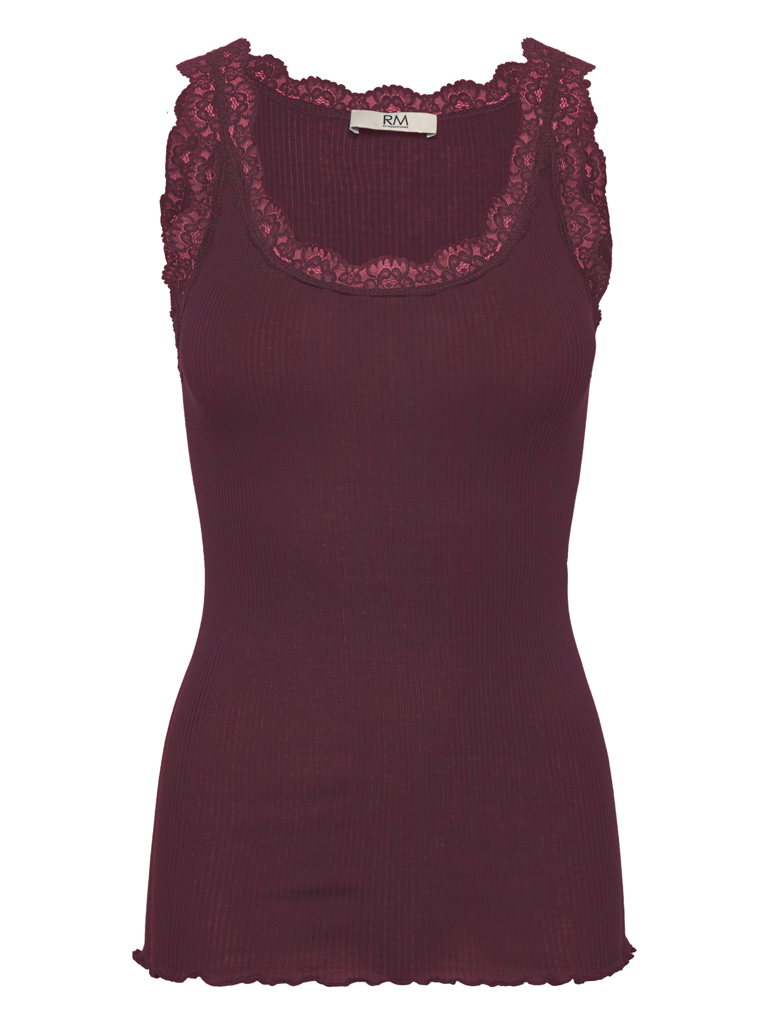 RMWBalta Modal SL U-Neck Top TOP Rosemunde Woman XS winetasting