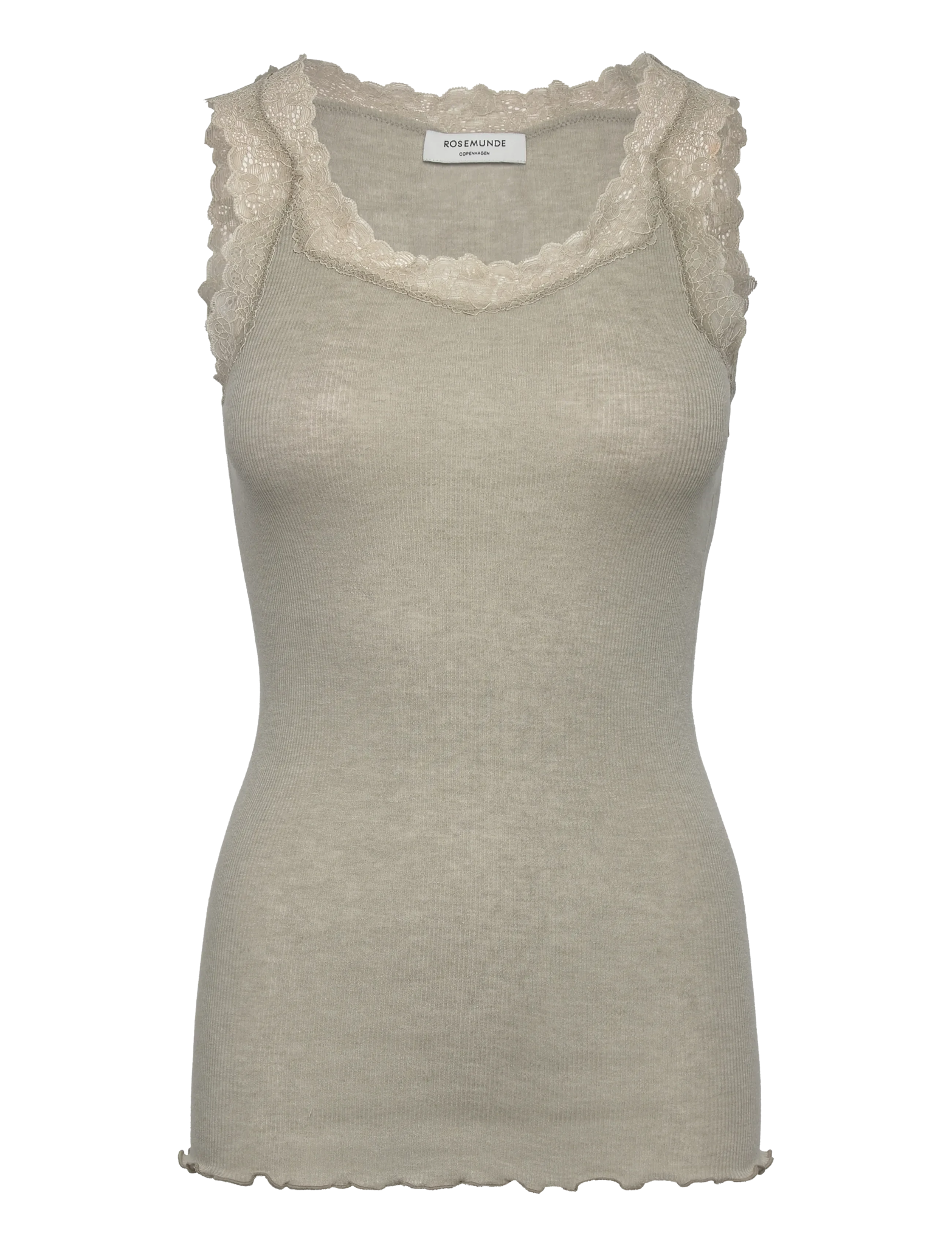 RWBurlington Wool SL Lace Top Top Rosemunde Woman XS abbey stone