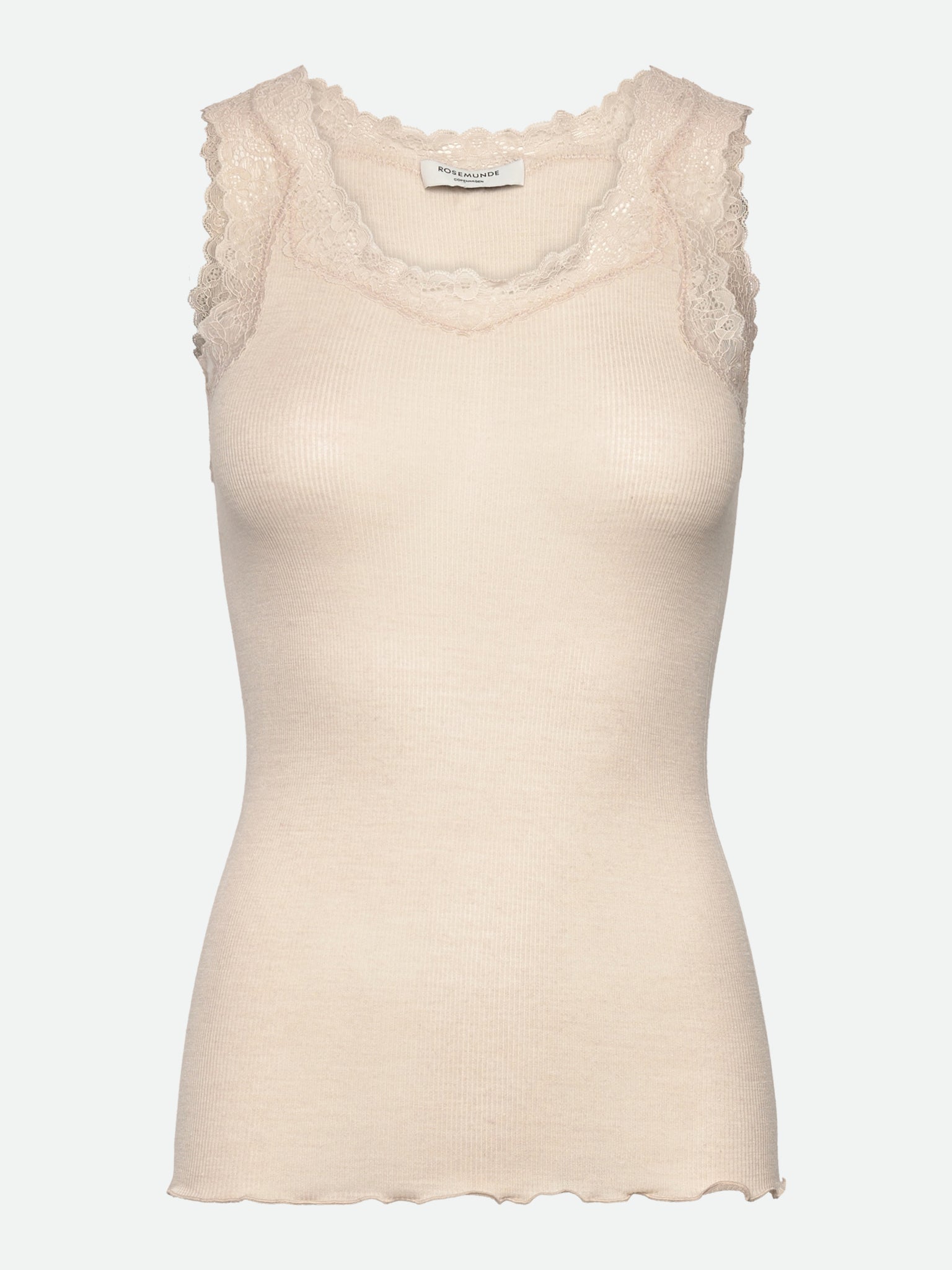 RWBurlington Wool Sleeveless Lace Top TOP Rosemunde Woman XS rainy day