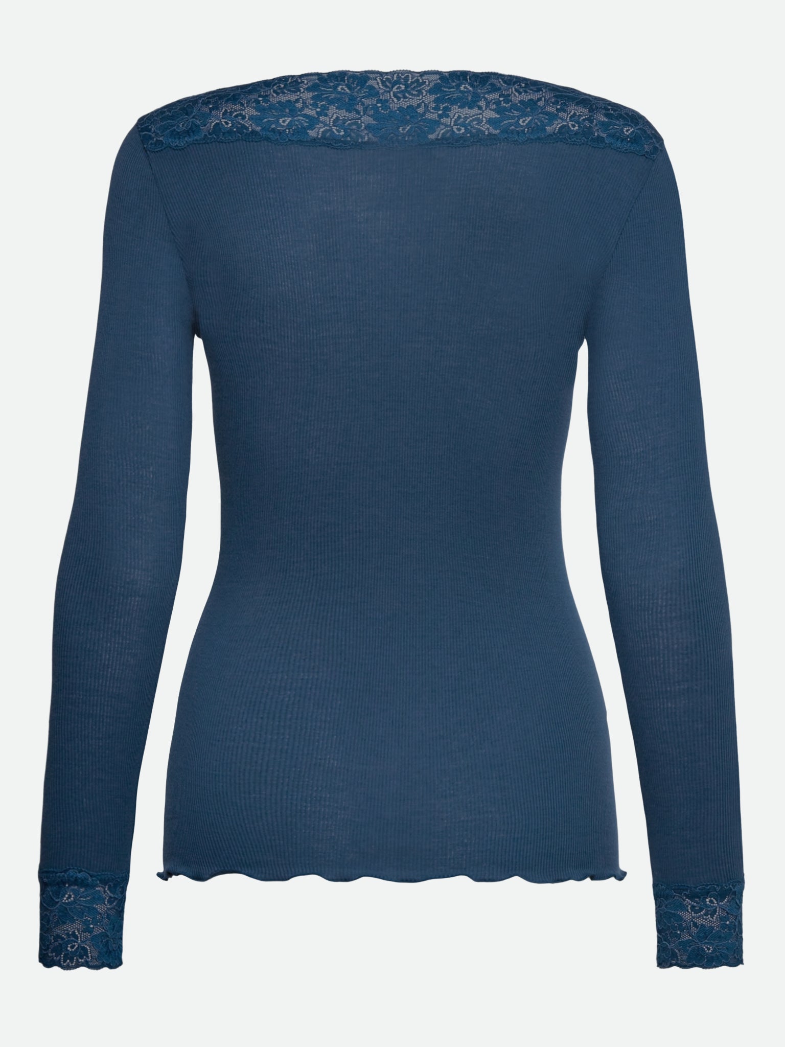RWBernadine Organic Long sleeve V-neck Lace T-shirt
