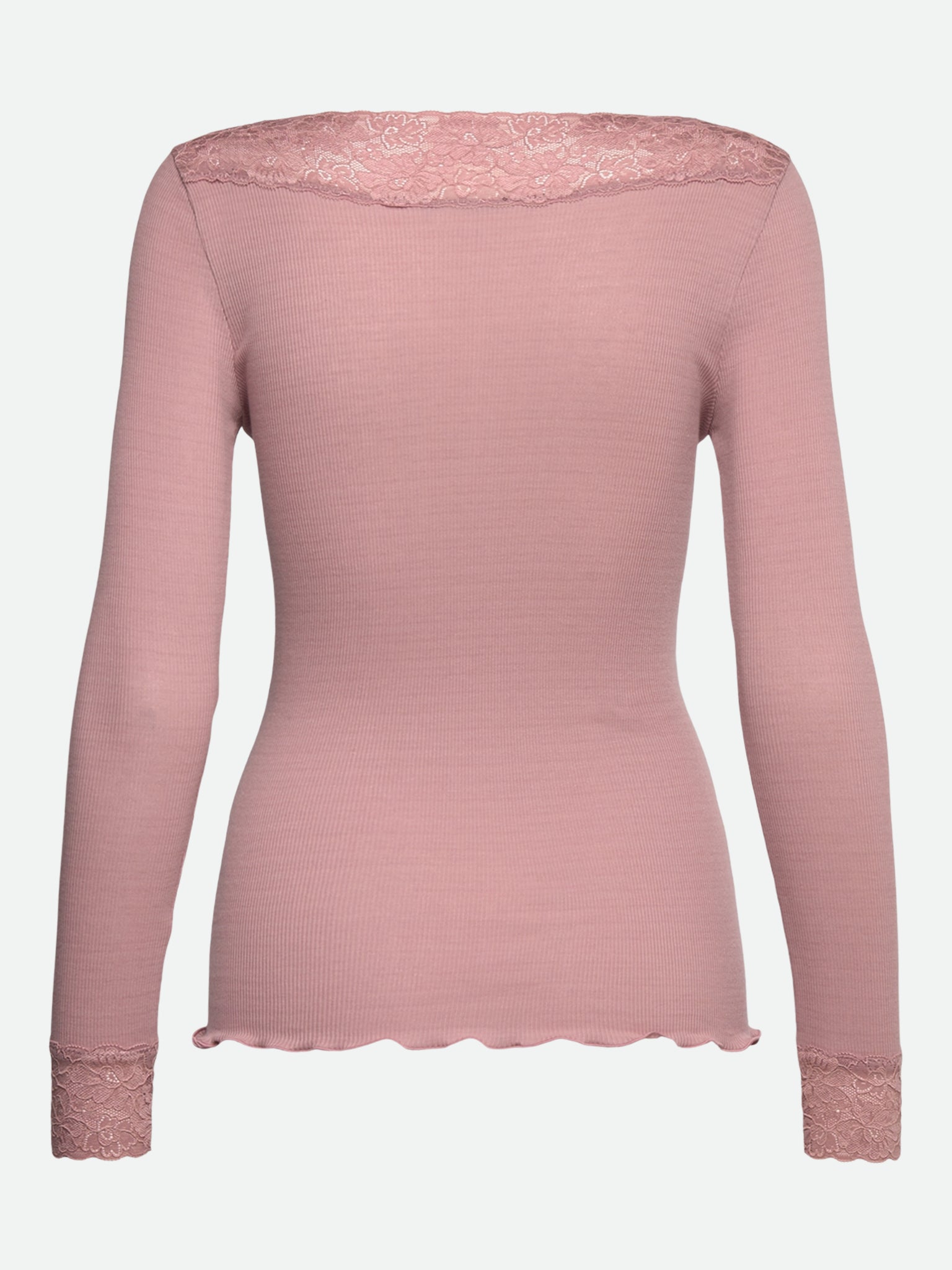 RWBernadine Organic Long sleeve V-neck Lace T-shirt
