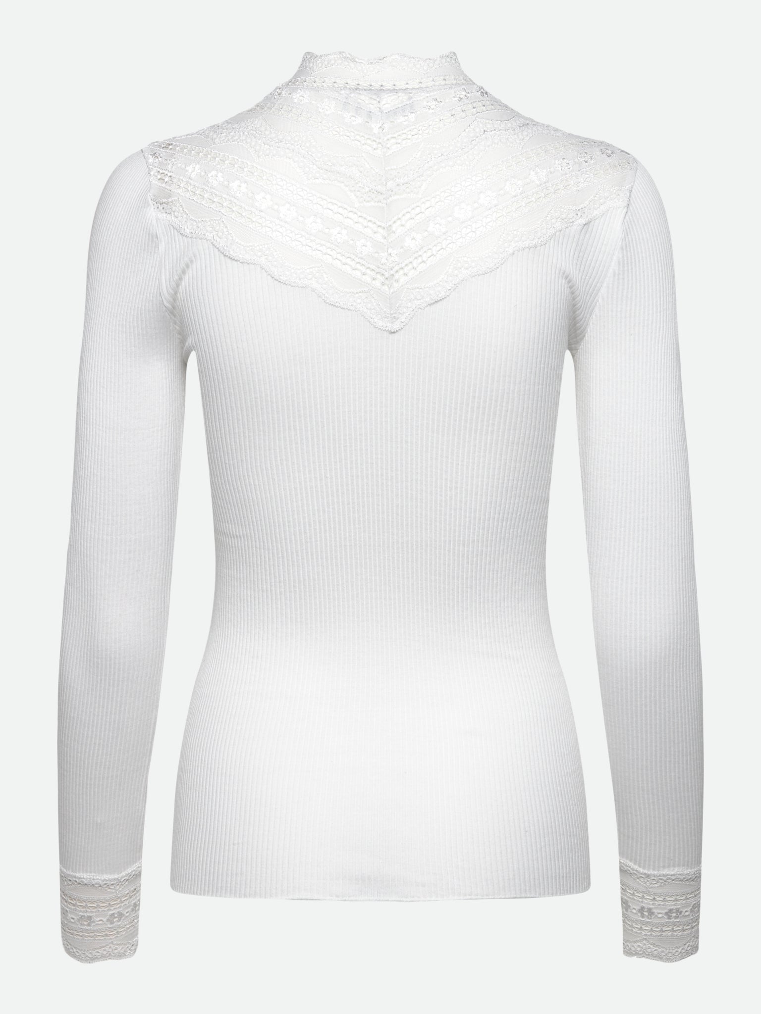 RWBenita Silk LS Lace T-neck T-shirt T-SHIRT LS Rosemunde Woman