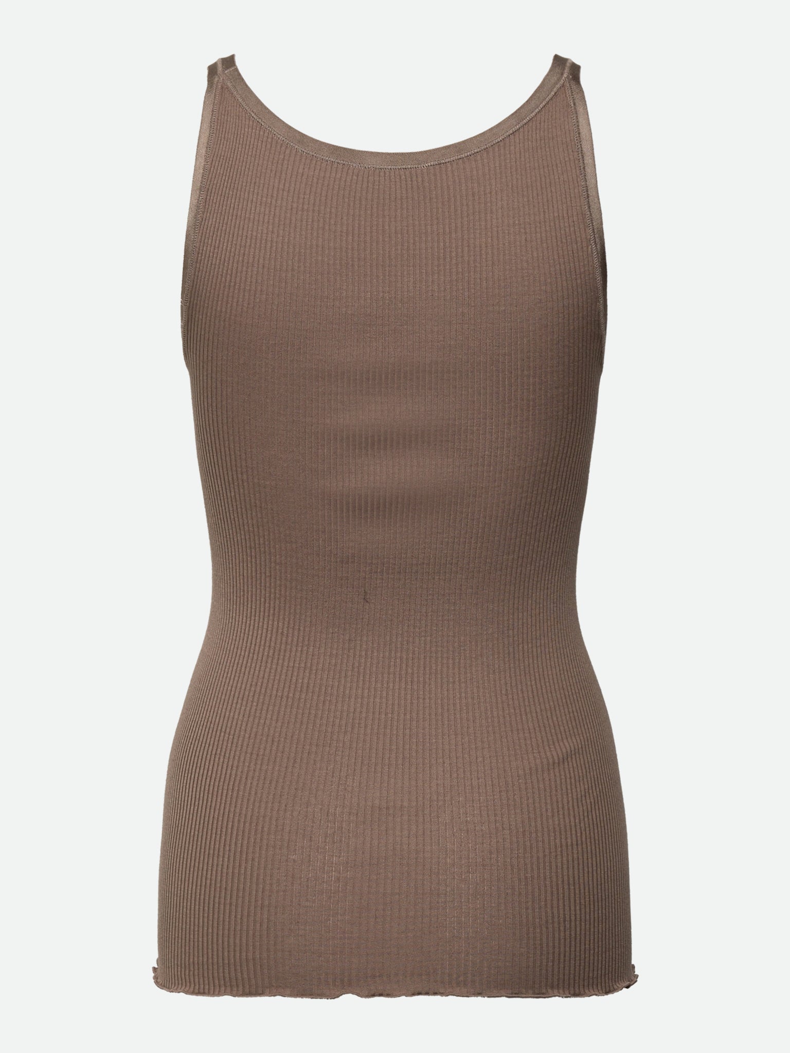 RWBelle zijden top met U-hals en elastische bandjes