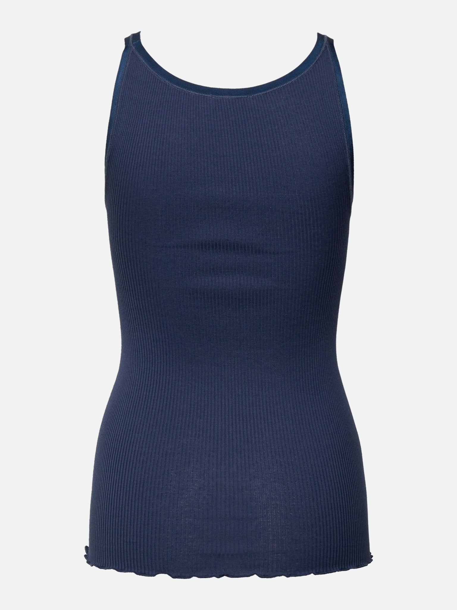 RWBelle zijden top met U-hals en elastische bandjes