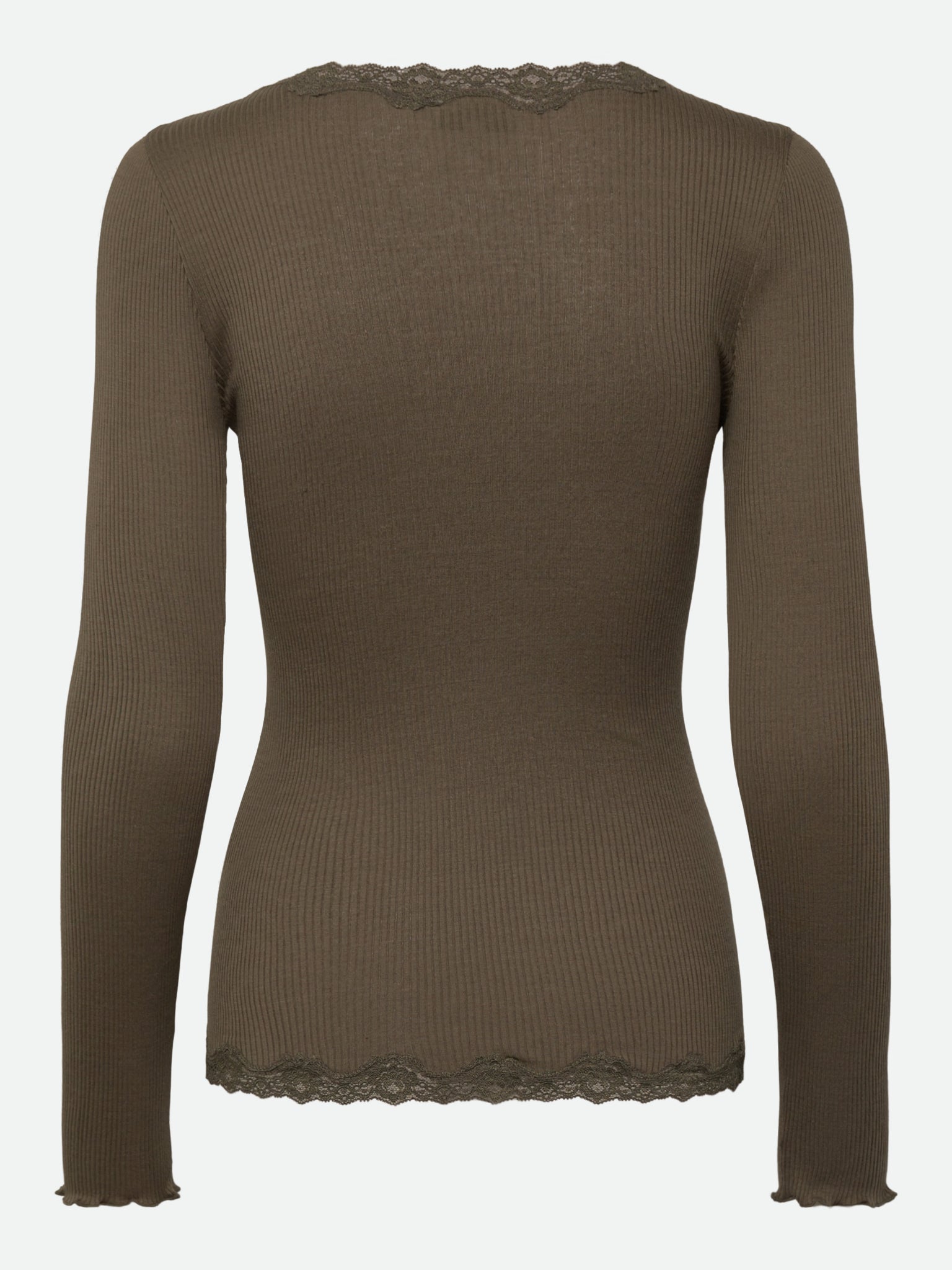 RWBabette Silk Long Sleeve V-neck Lace Cardigan
