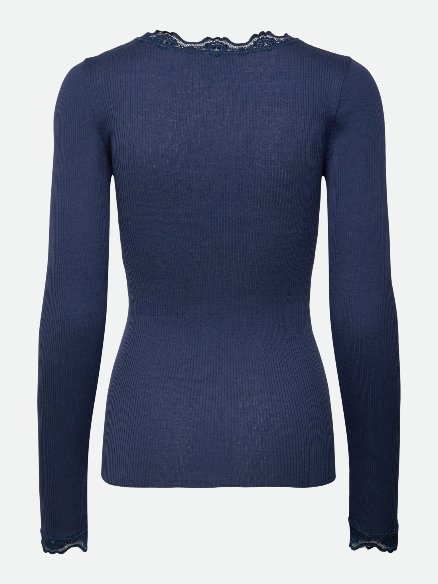 RWBabette zijden T-shirt met lange mouwen en kant
