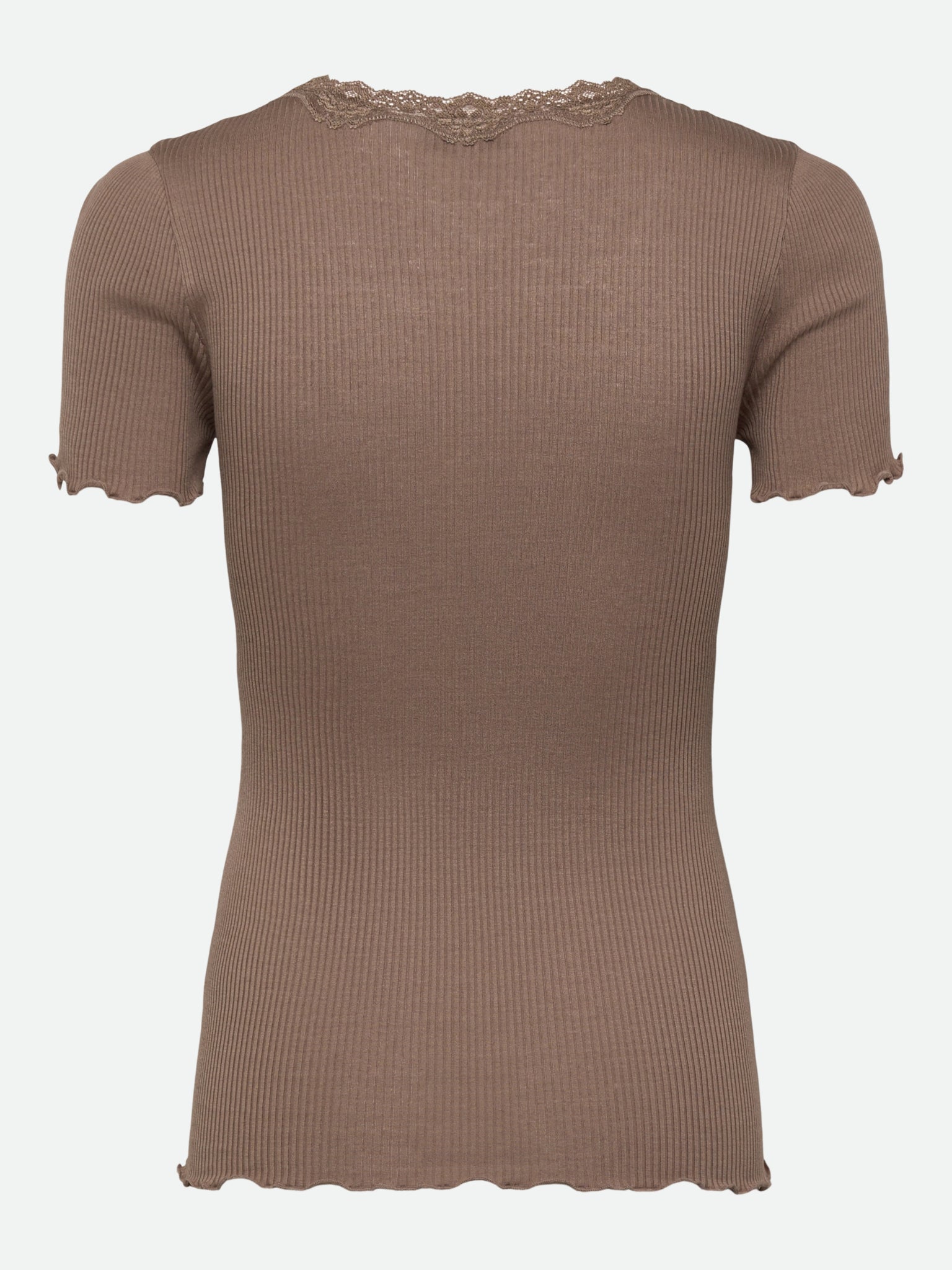 RWBeatha zijden T-shirt met korte mouwen en kant