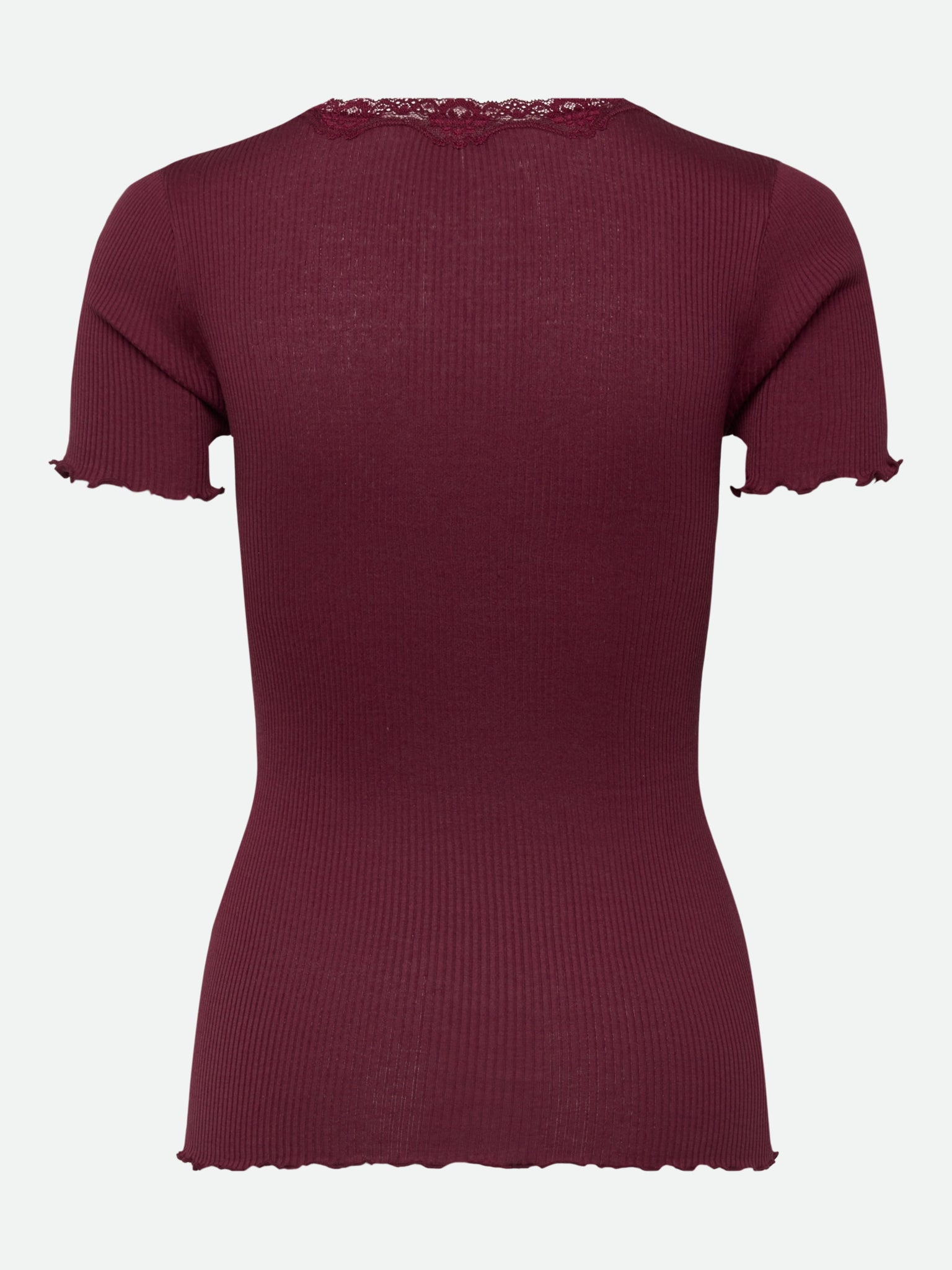 RWBeatha zijden T-shirt met korte mouwen en kant