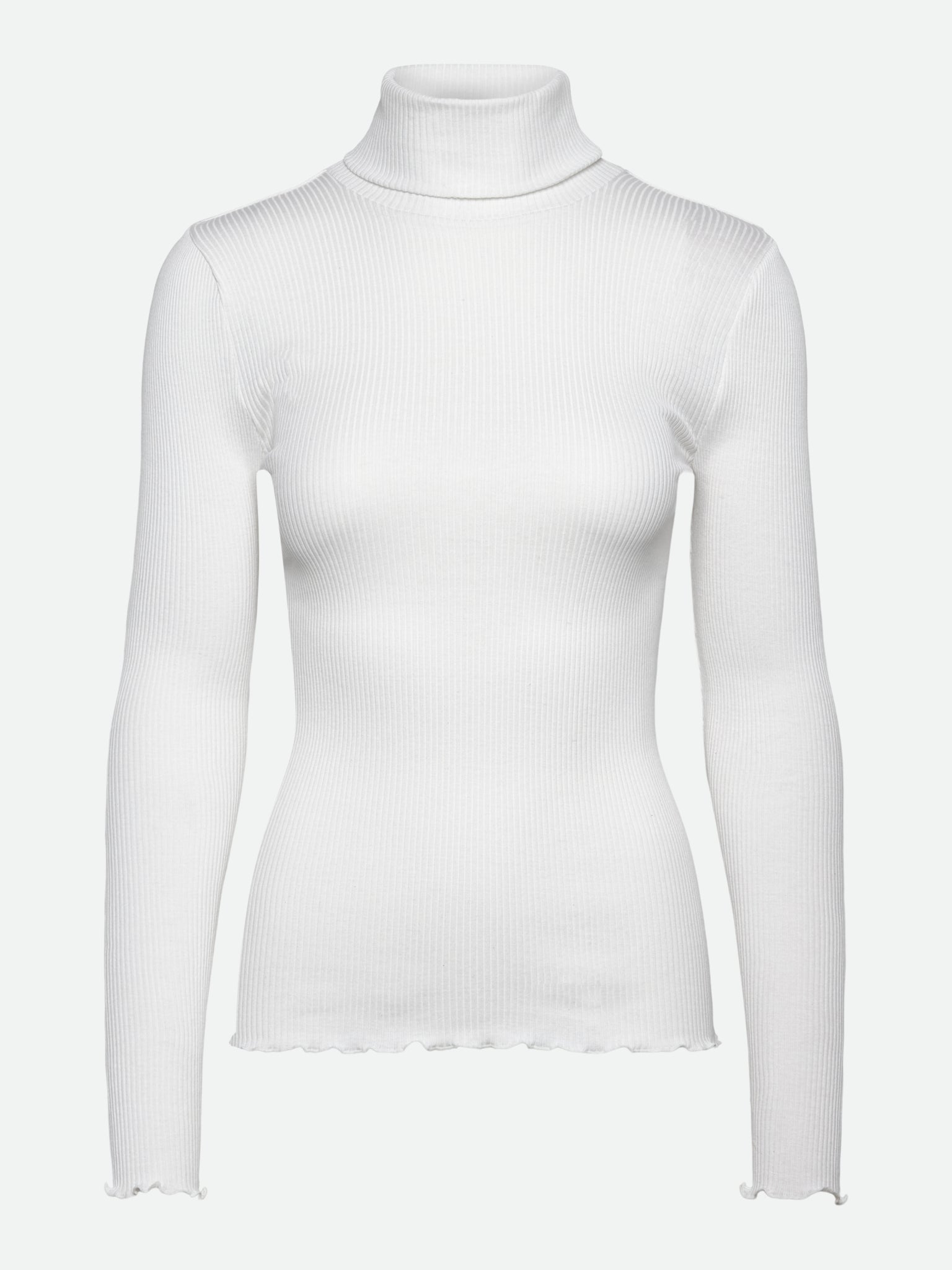 RWBeatha zijden T-shirt met lange mouwen en col
