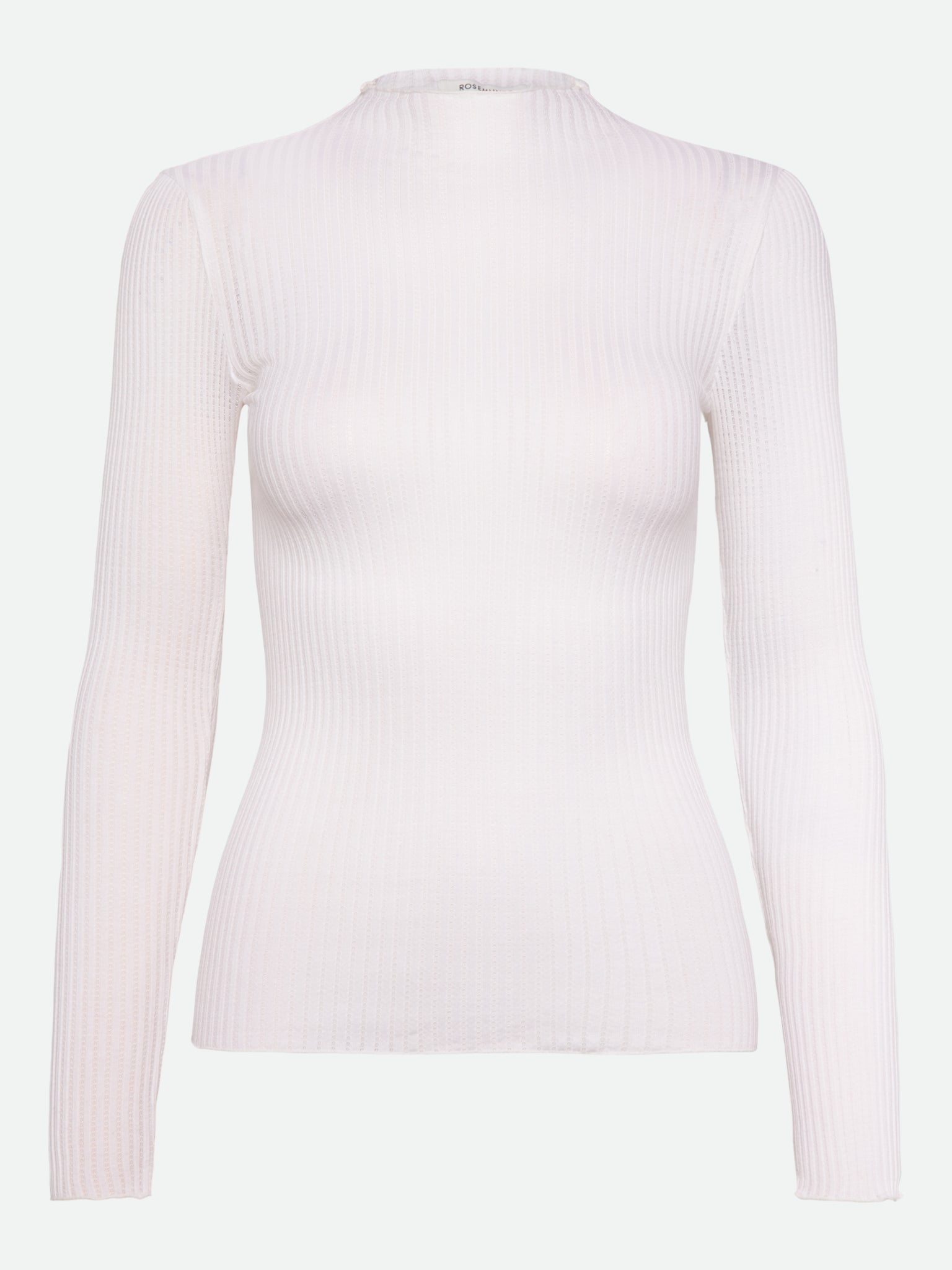 RWBelize Silk Long Sleeve T-neck T-shirt T-SHIRT LS Rosemunde Woman XS new white