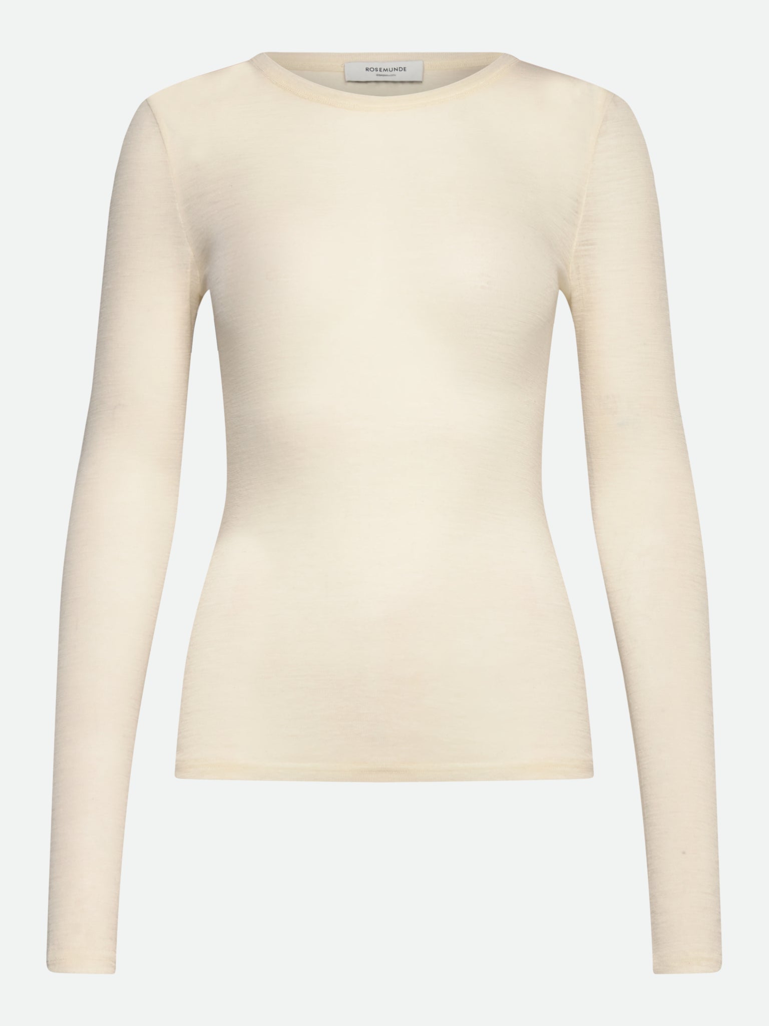 RWSara Cashmere Blend Long sleeve T-shirt T-SHIRT LS Rosemunde Woman XS cloud dancer