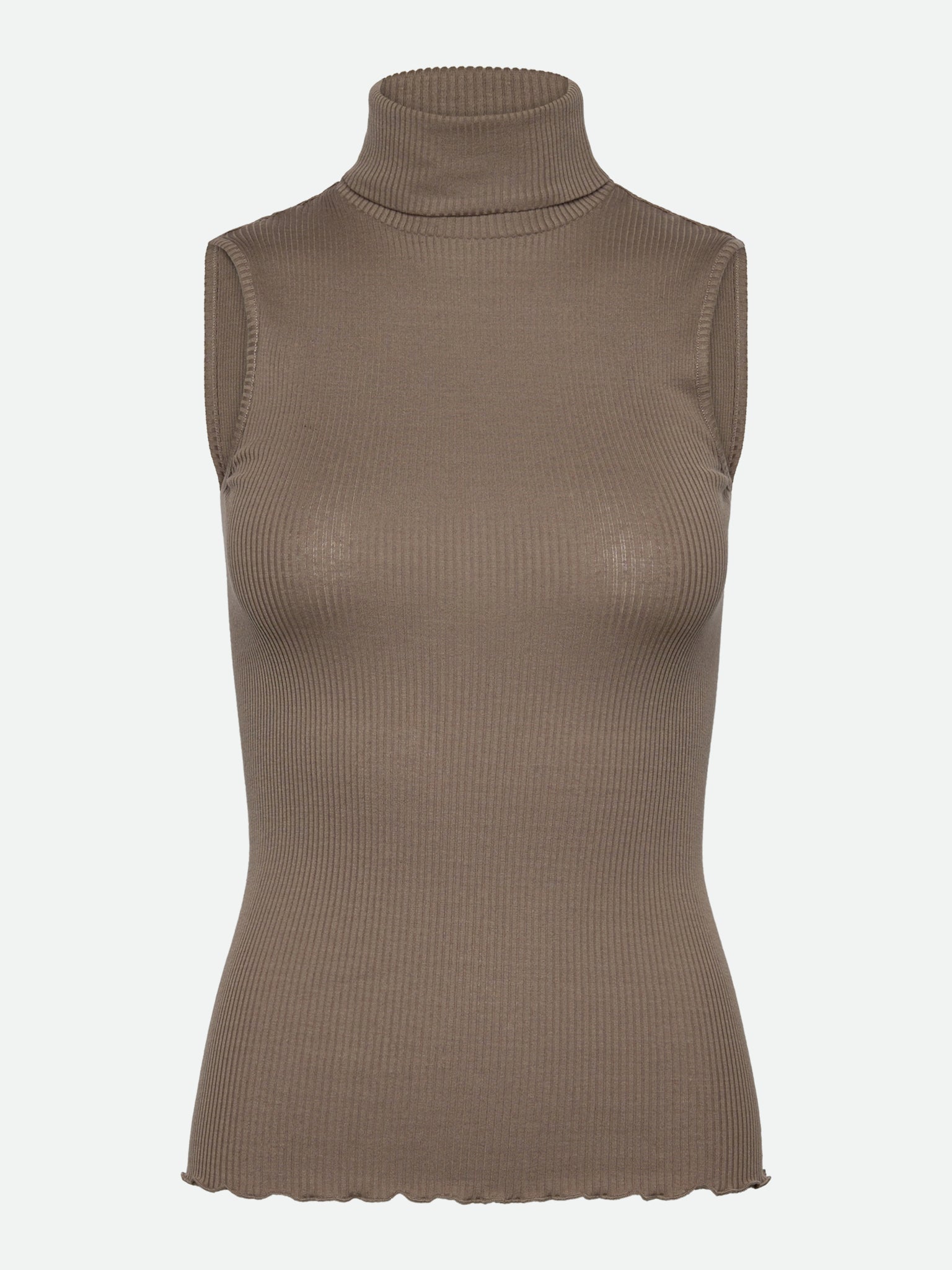RWBeatha Silk Sleeveless Rollneck Top TOP Rosemunde Woman S walnut