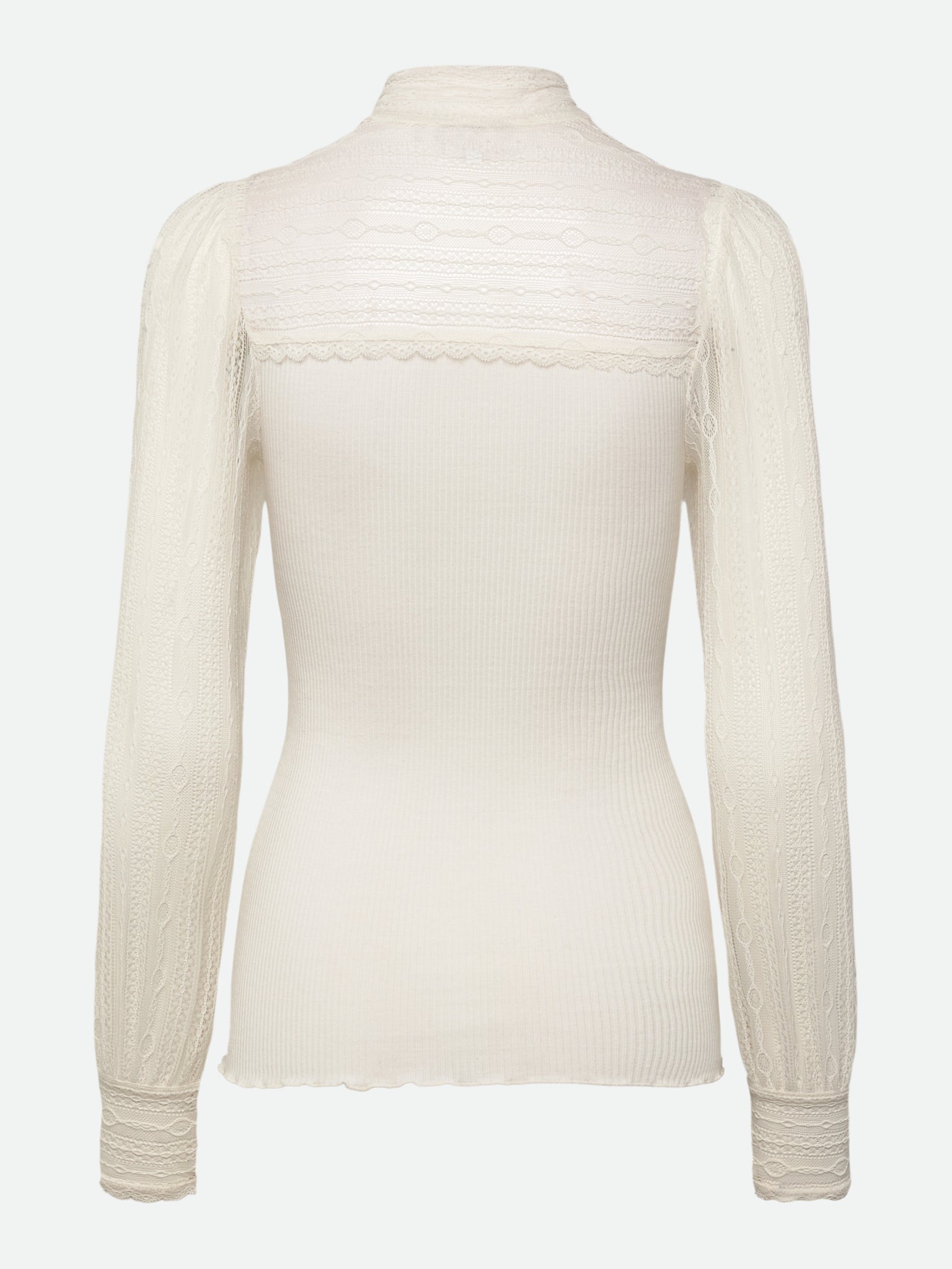 RWBeatha Silk Full lace Bow Long sleeve T-shirt T-SHIRT LS Rosemunde Woman