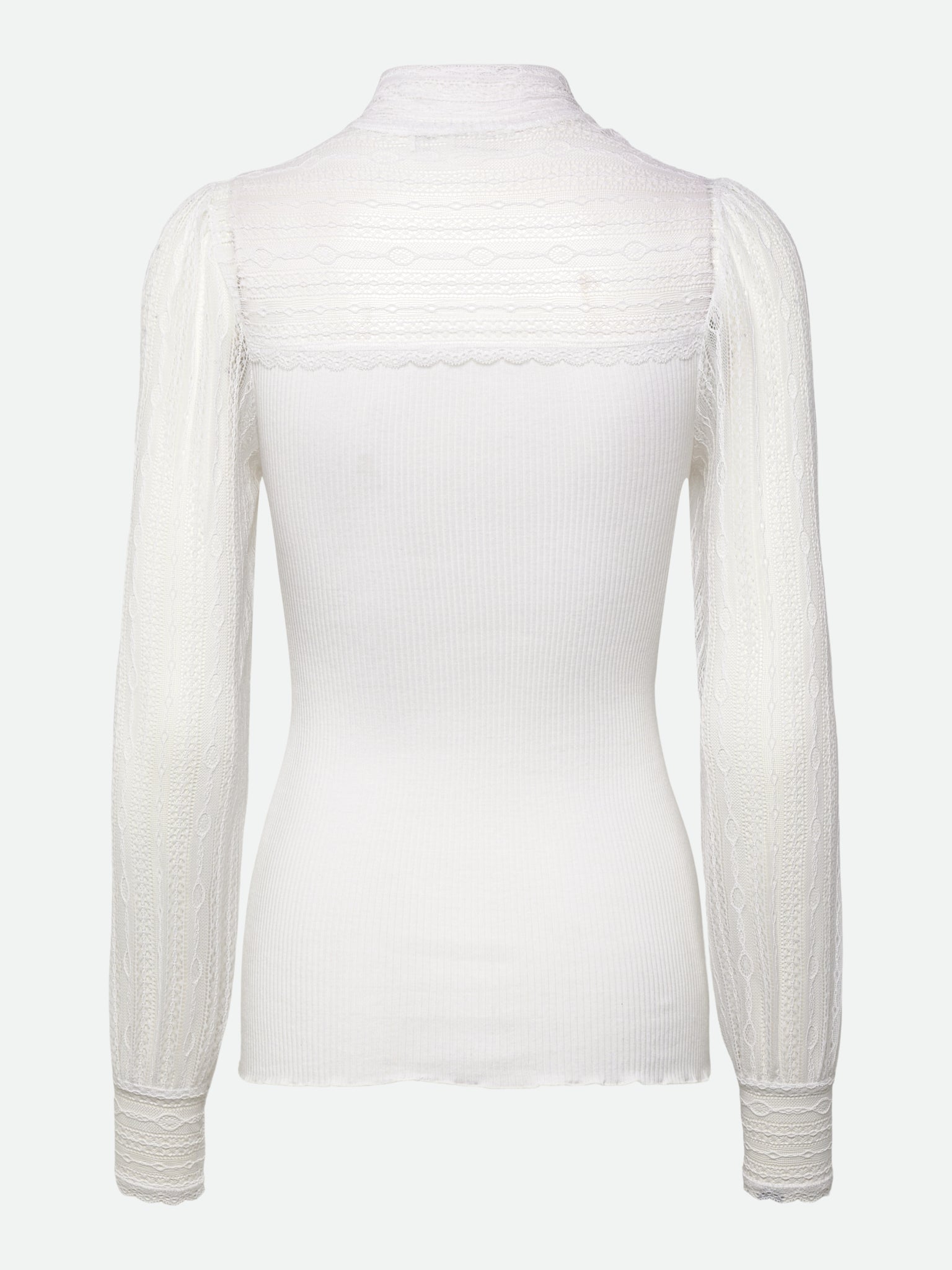 RWBeatha Silk Full lace Bow Long sleeve T-shirt T-SHIRT LS Rosemunde Woman