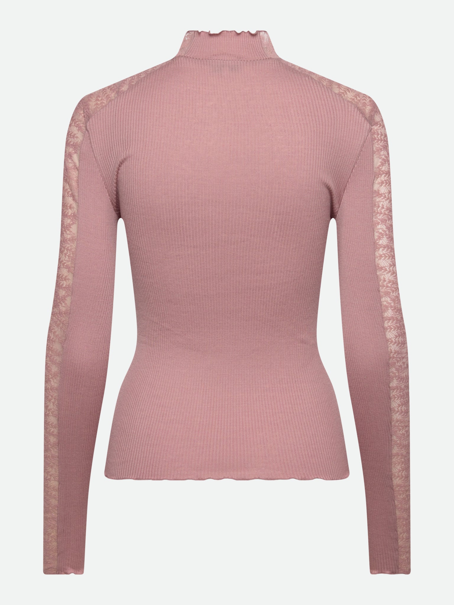 RWBeatha Silk LS Half Lace T-neck T-shirt T-SHIRT LS Rosemunde Woman