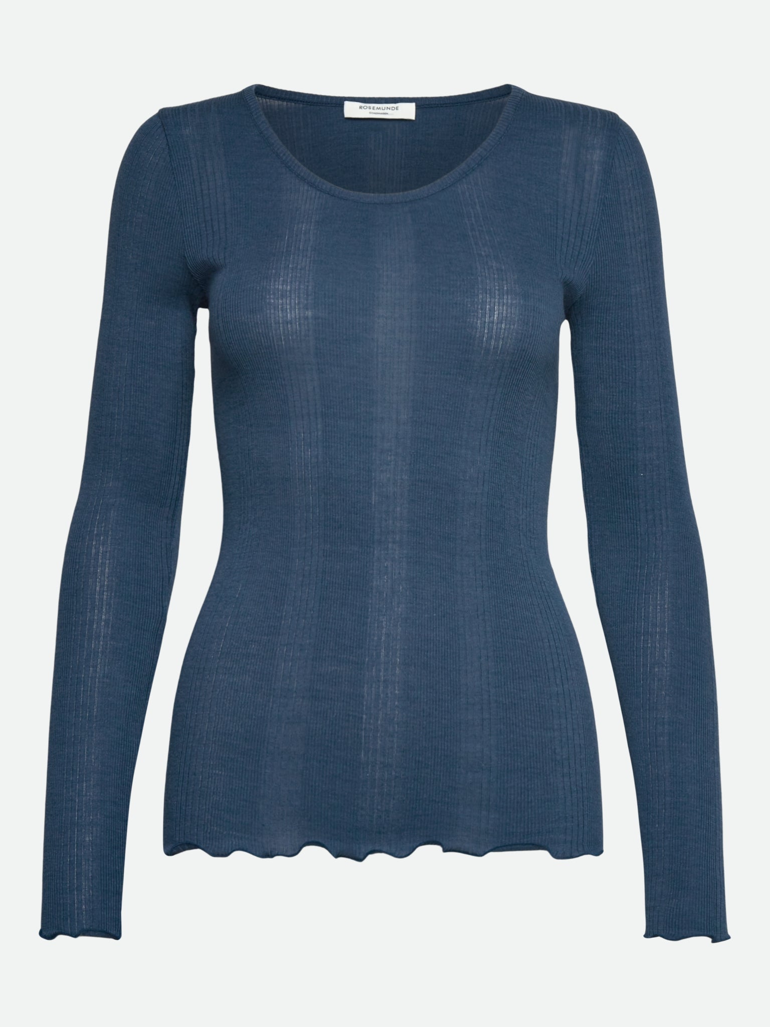 RWBay Long sleeve U-Neck Blouse T-SHIRT LS Rosemunde Woman XS dark denim