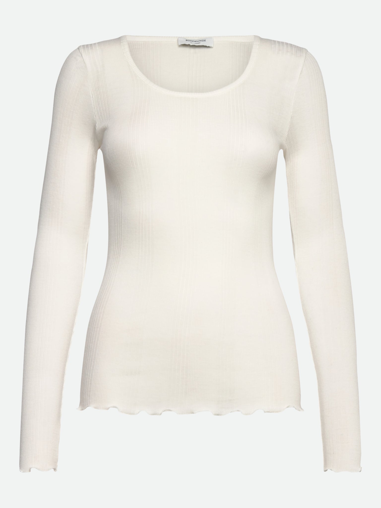 RWBay Long sleeve U-Neck Blouse T-SHIRT LS Rosemunde Woman S new white