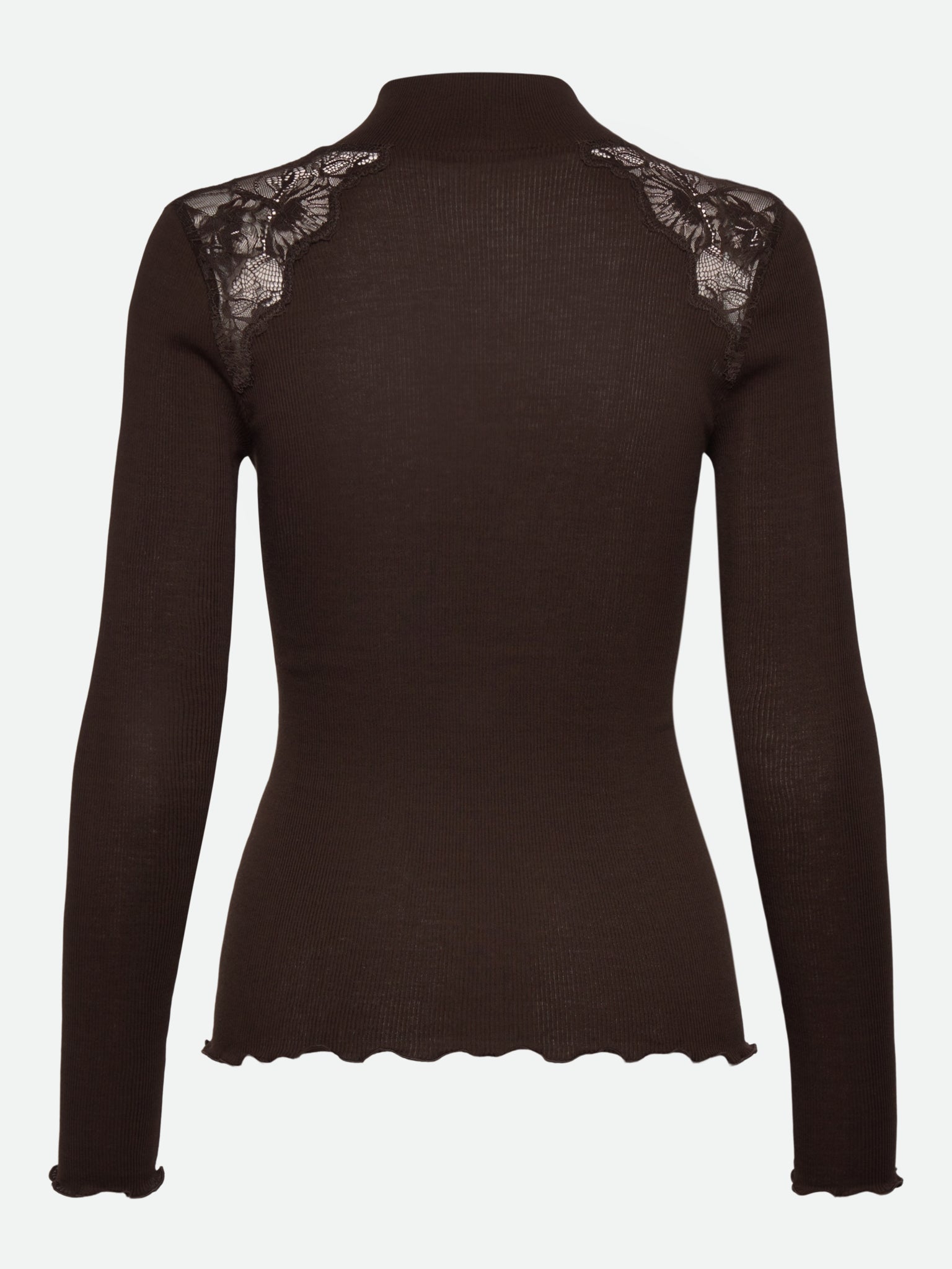 RWBernadine Organic Long Sleeve Lace T-shirt T-SHIRT LS Rosemunde Woman