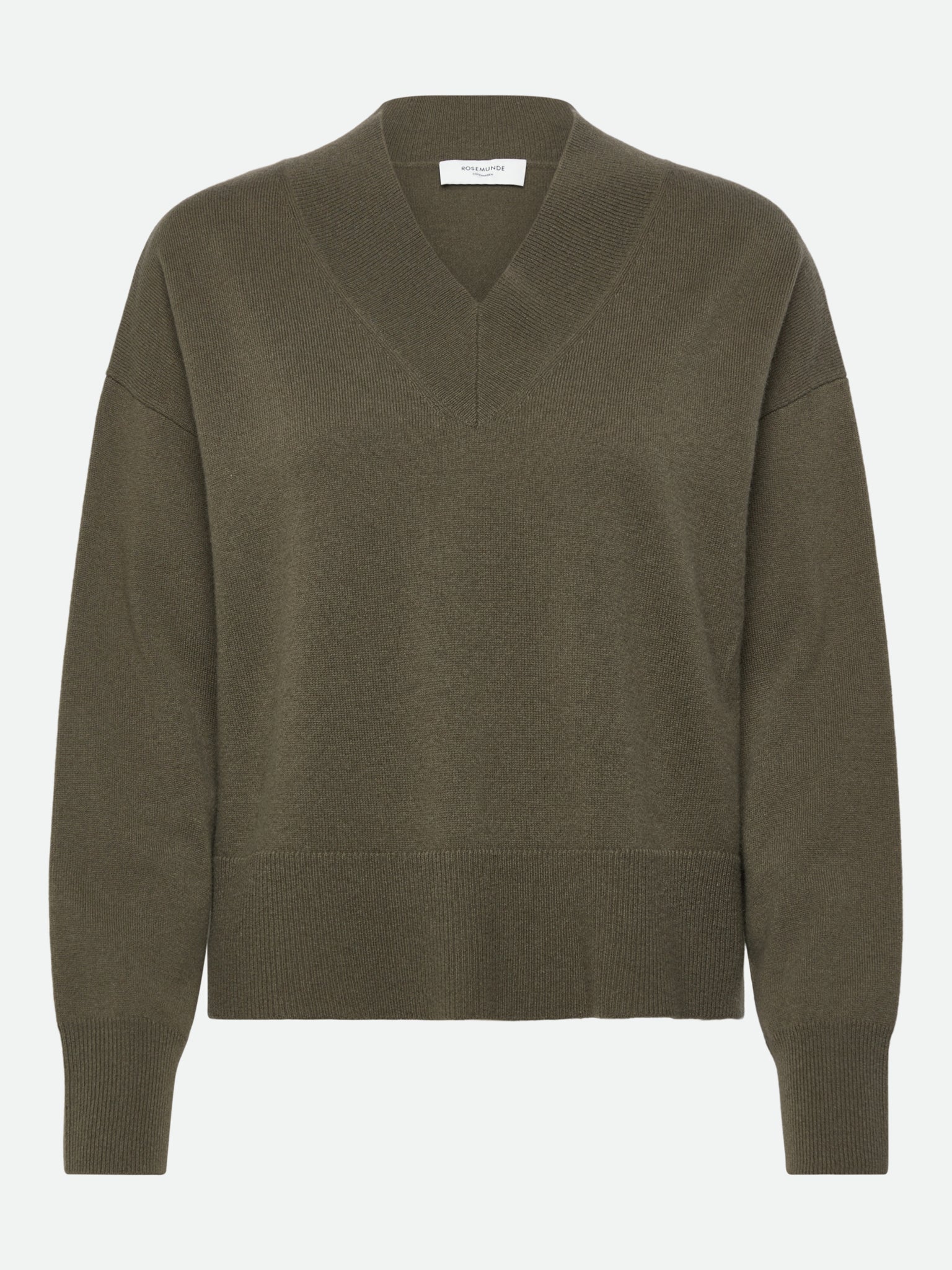 RWLaica Cashmere V-neck Long Sleeve Pullover PULLOVER Rosemunde Woman XS kalamata