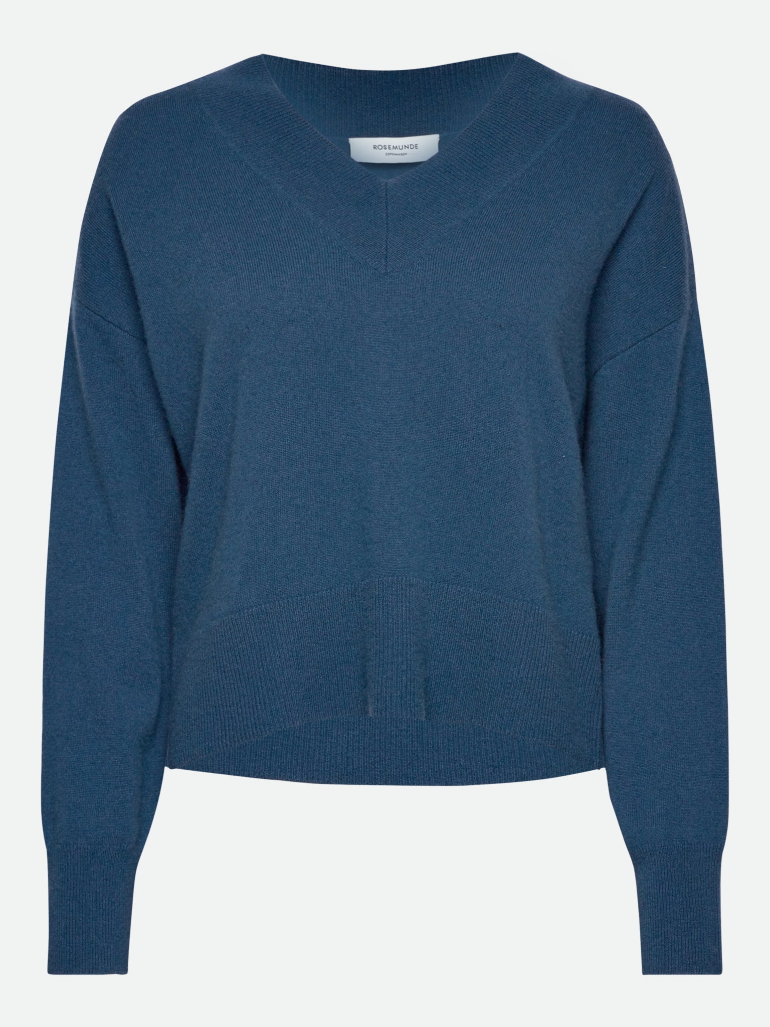 RWLaica Cashmere V-neck Long Sleeve Pullover PULLOVER Rosemunde Woman XS dark denim
