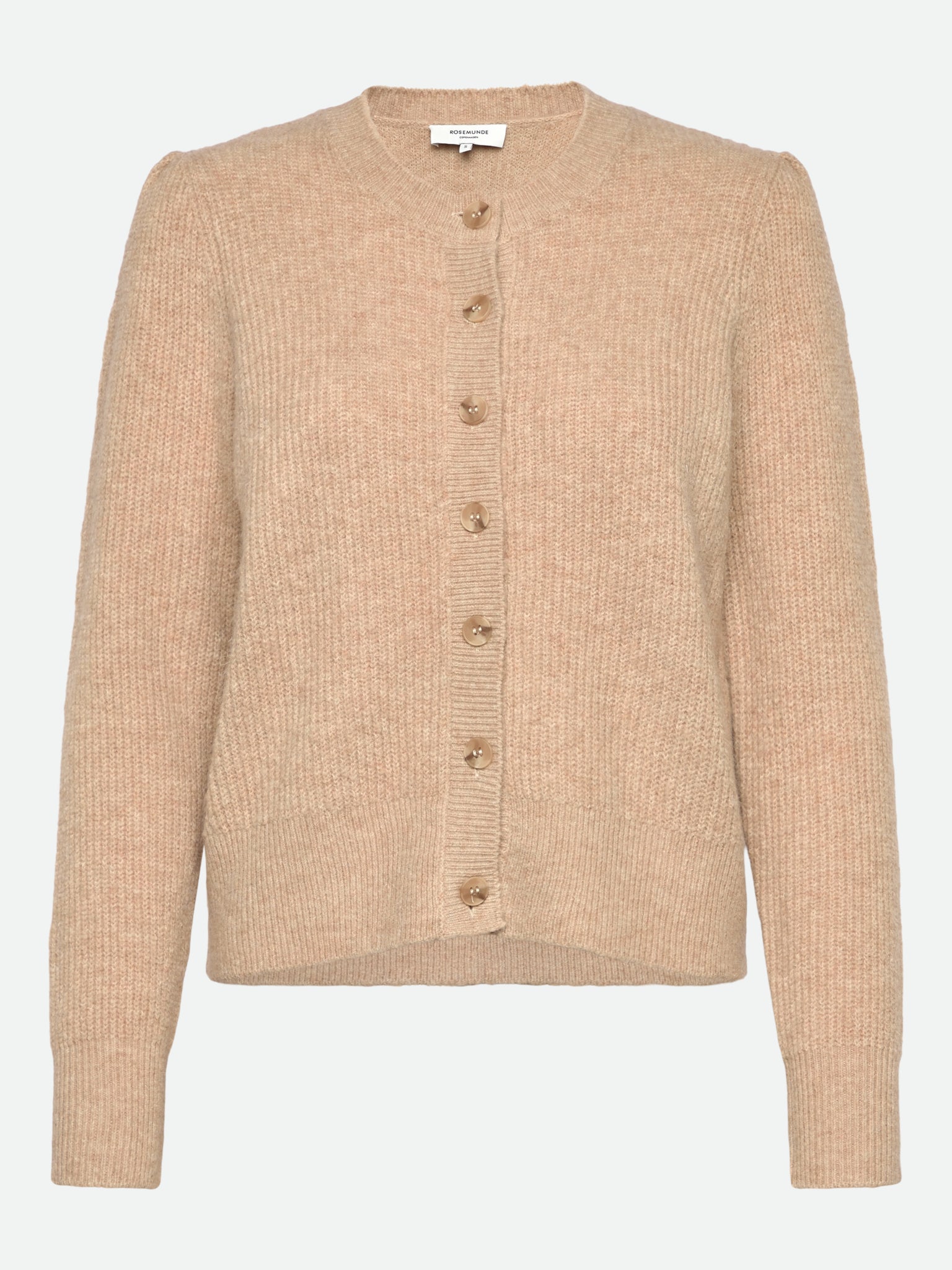 RWTinker Wool Blend Long sleeve Cardigan CARDIGAN Rosemunde Woman XS Oat meal melange