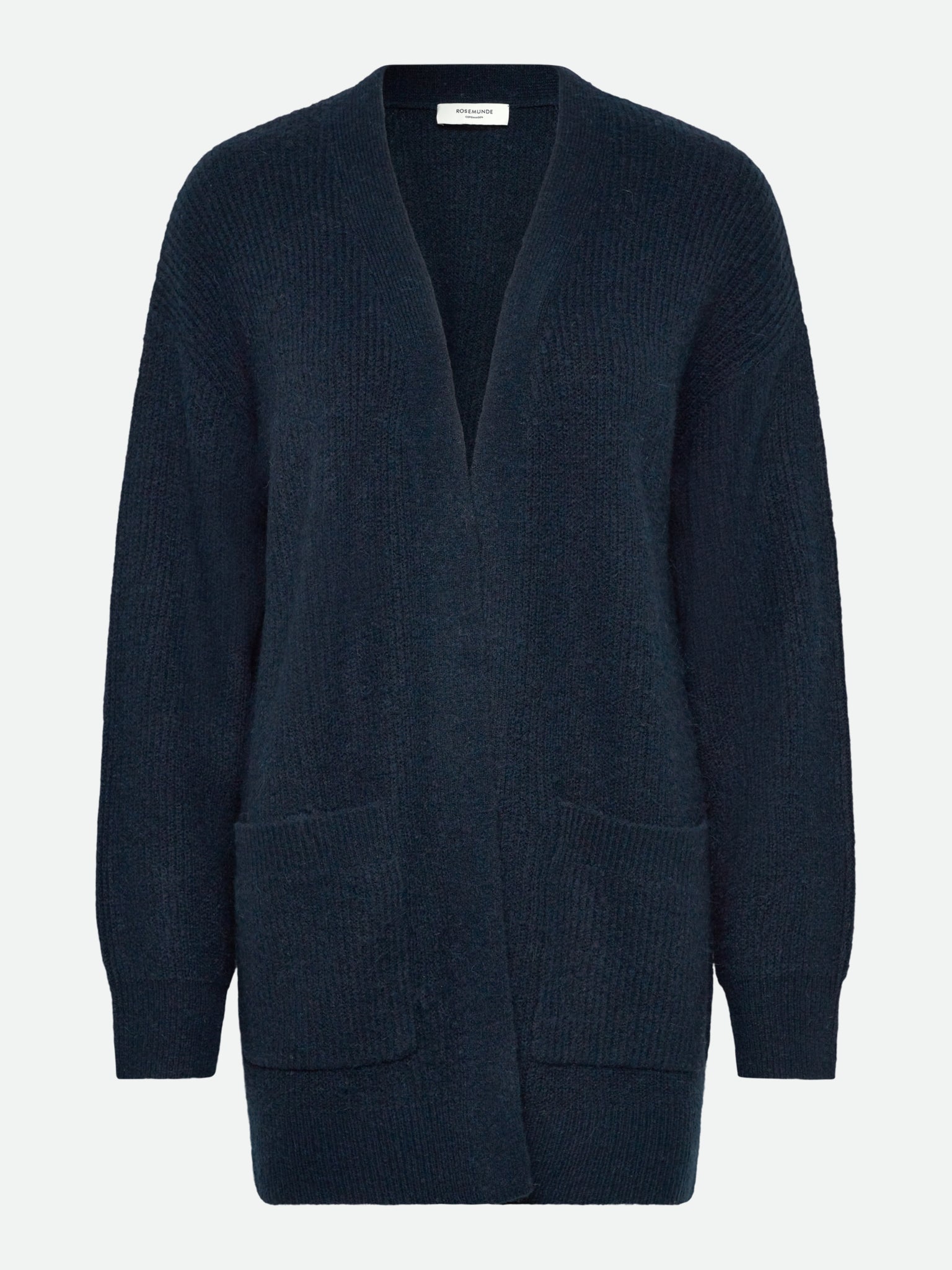 RWTinker Wool Blend LS V-neck Cardigan CARDIGAN Jiaxing Qianyun USD XS dark navy melange