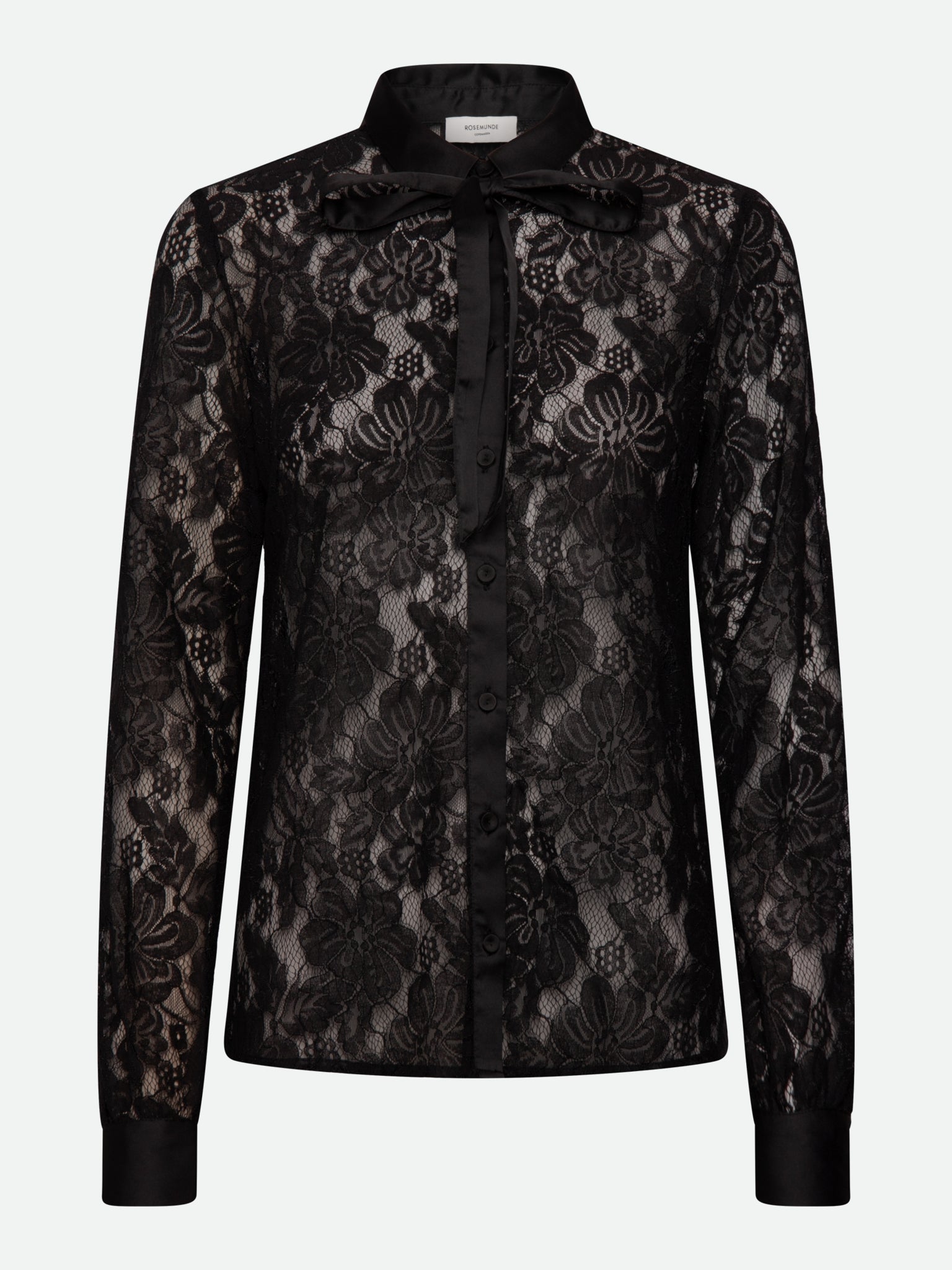 RWAlice Lace Long sleeve Shirt BLOUSE Rosemunde Woman 34 black