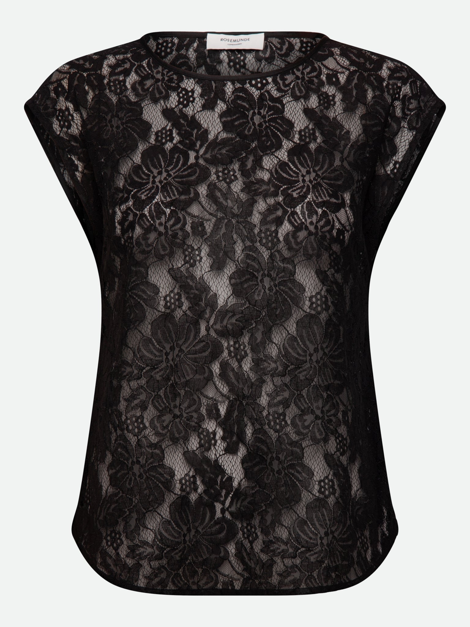RWAlice Lace Short Sleeve Blouse BLOUSE Rosemunde Woman 34 black
