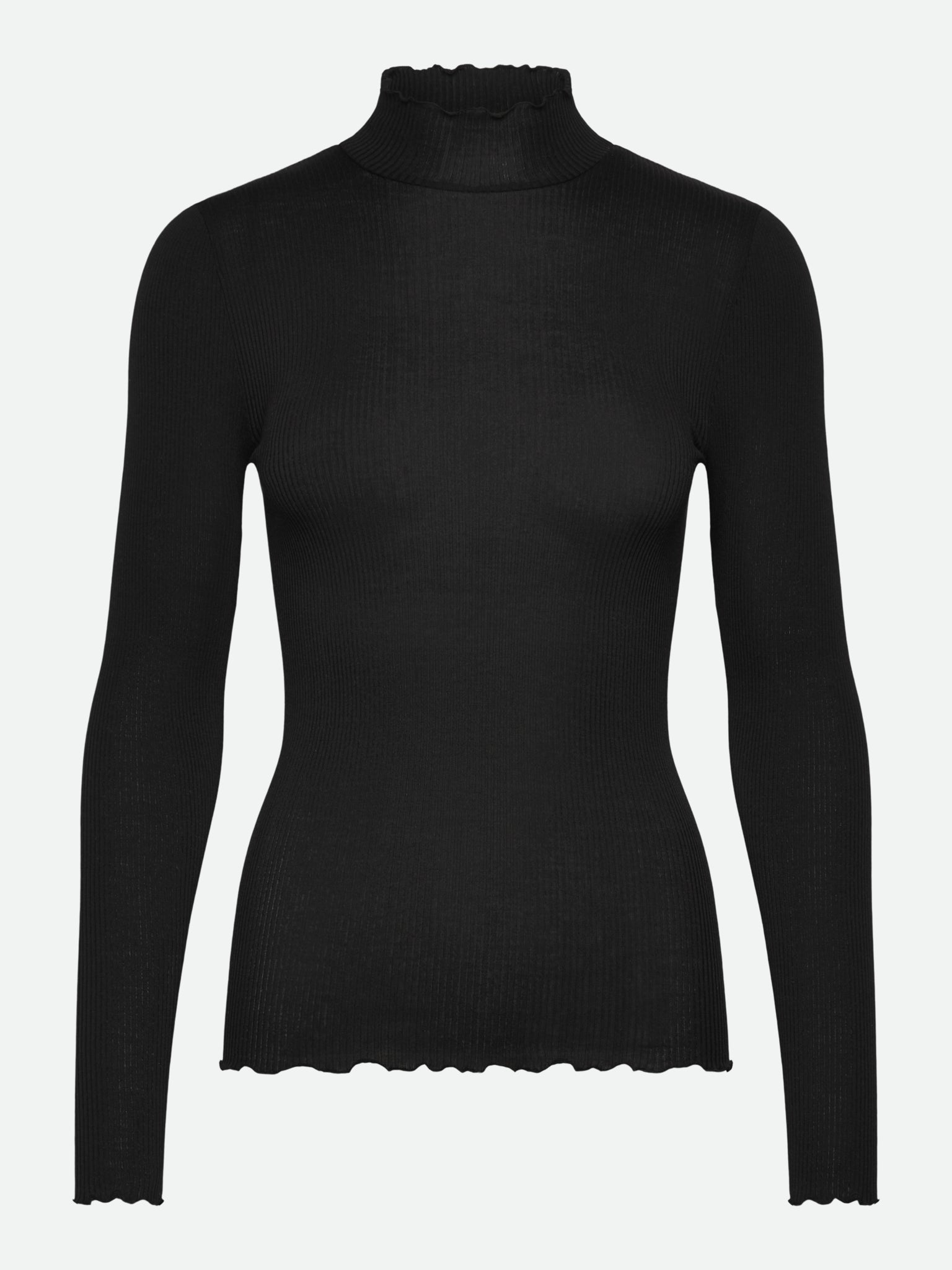 RMWBalta Modal Long sleeve T-neck T-shirt T-SHIRT LS Rosemunde Woman XS black